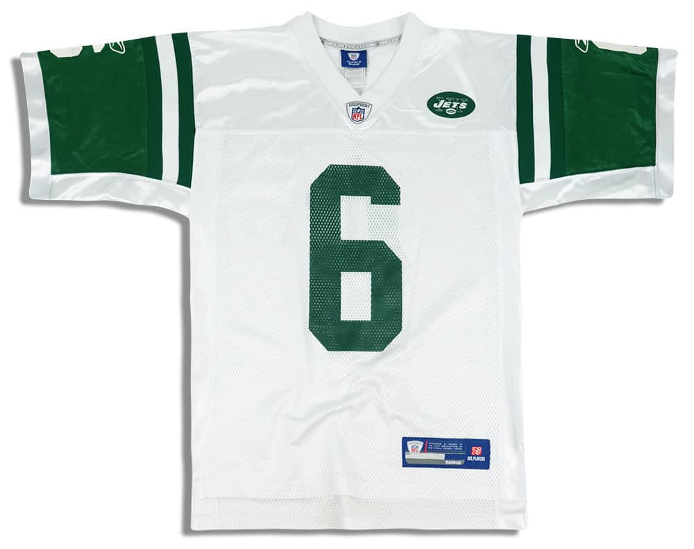 2009 11 New York Jets Sanchez 6 Reebok On Field Jersey Away Y
