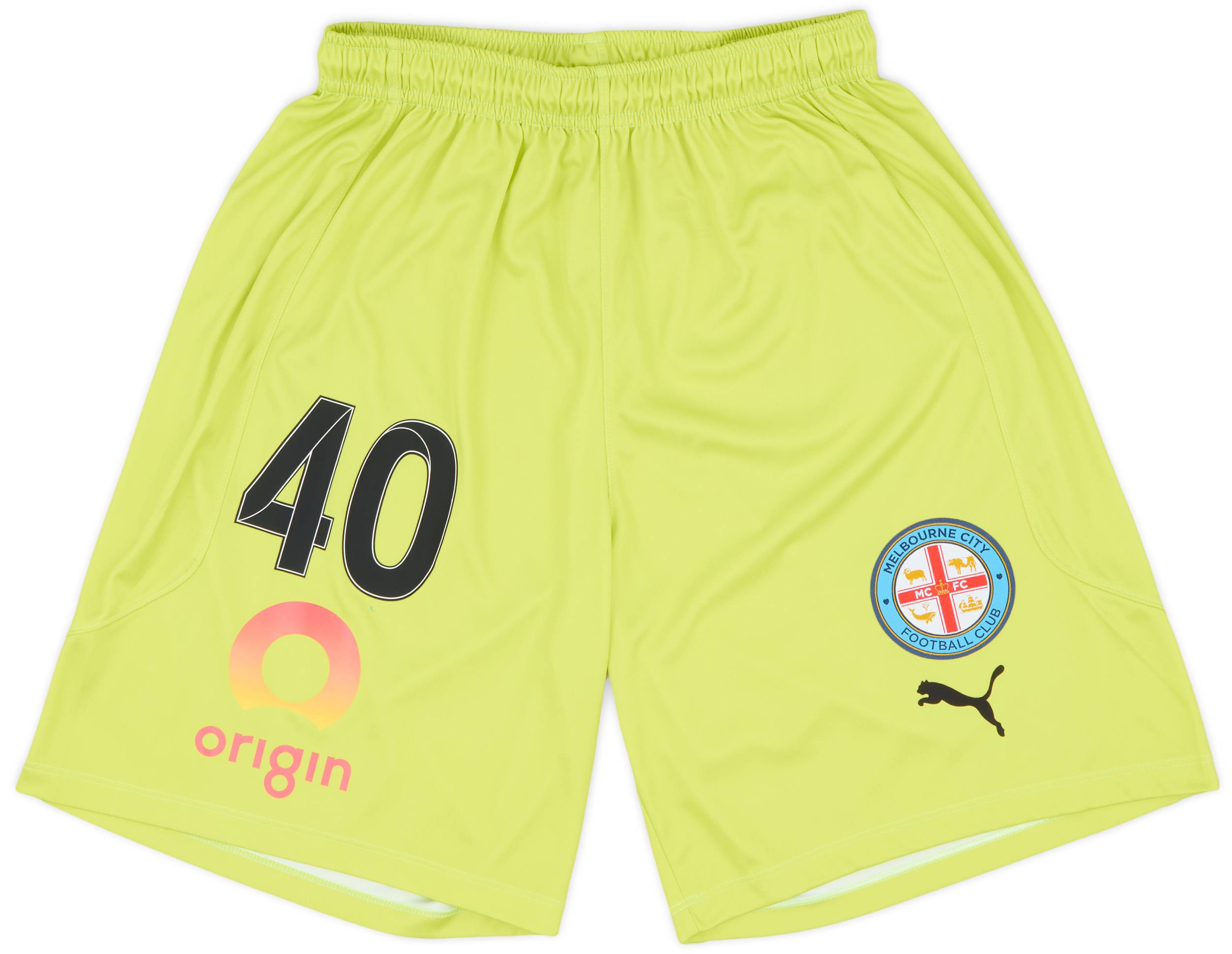 2021-22 Melbourne City Match Issue GK Shorts # - 5/10