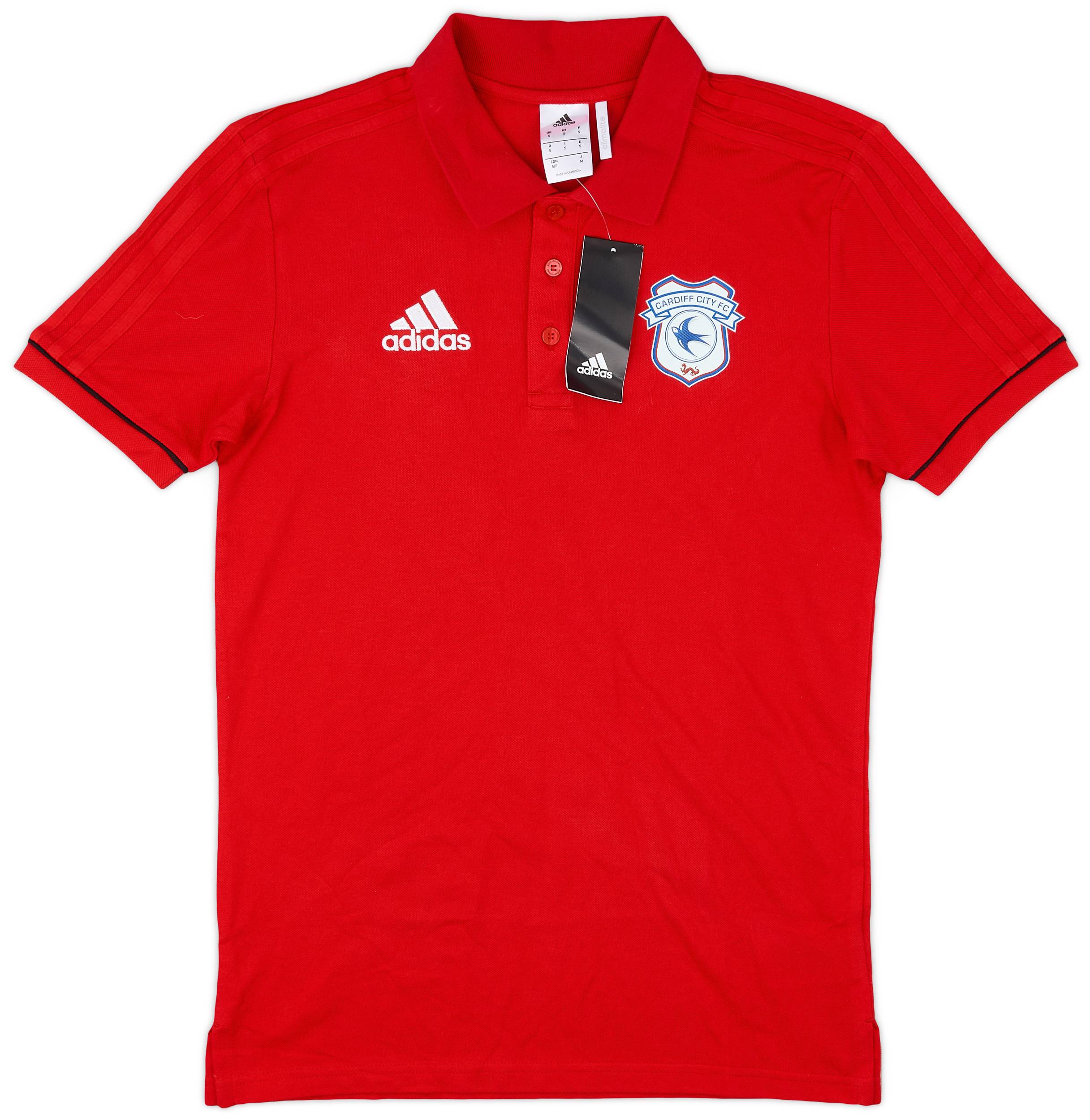 2017 18 Cardiff City adidas Polo Shirt S