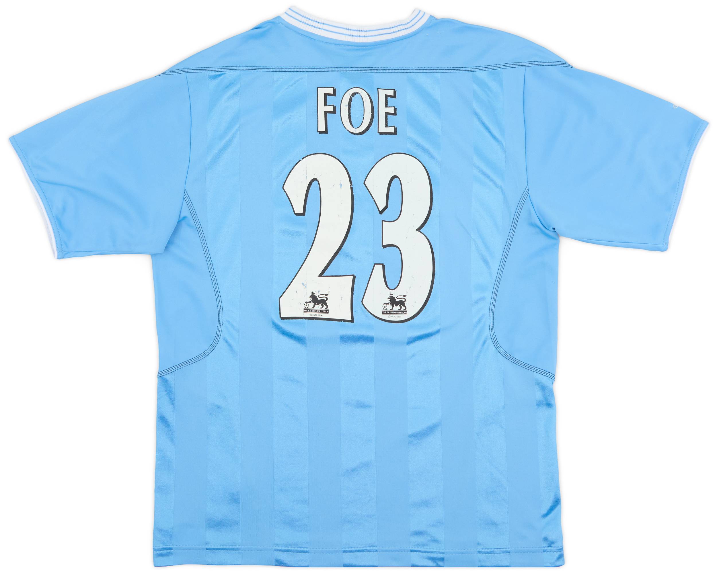 愛用 2003-04 (M) - 5/10 - #23 Foe Shirt Home City Manchester ウェア