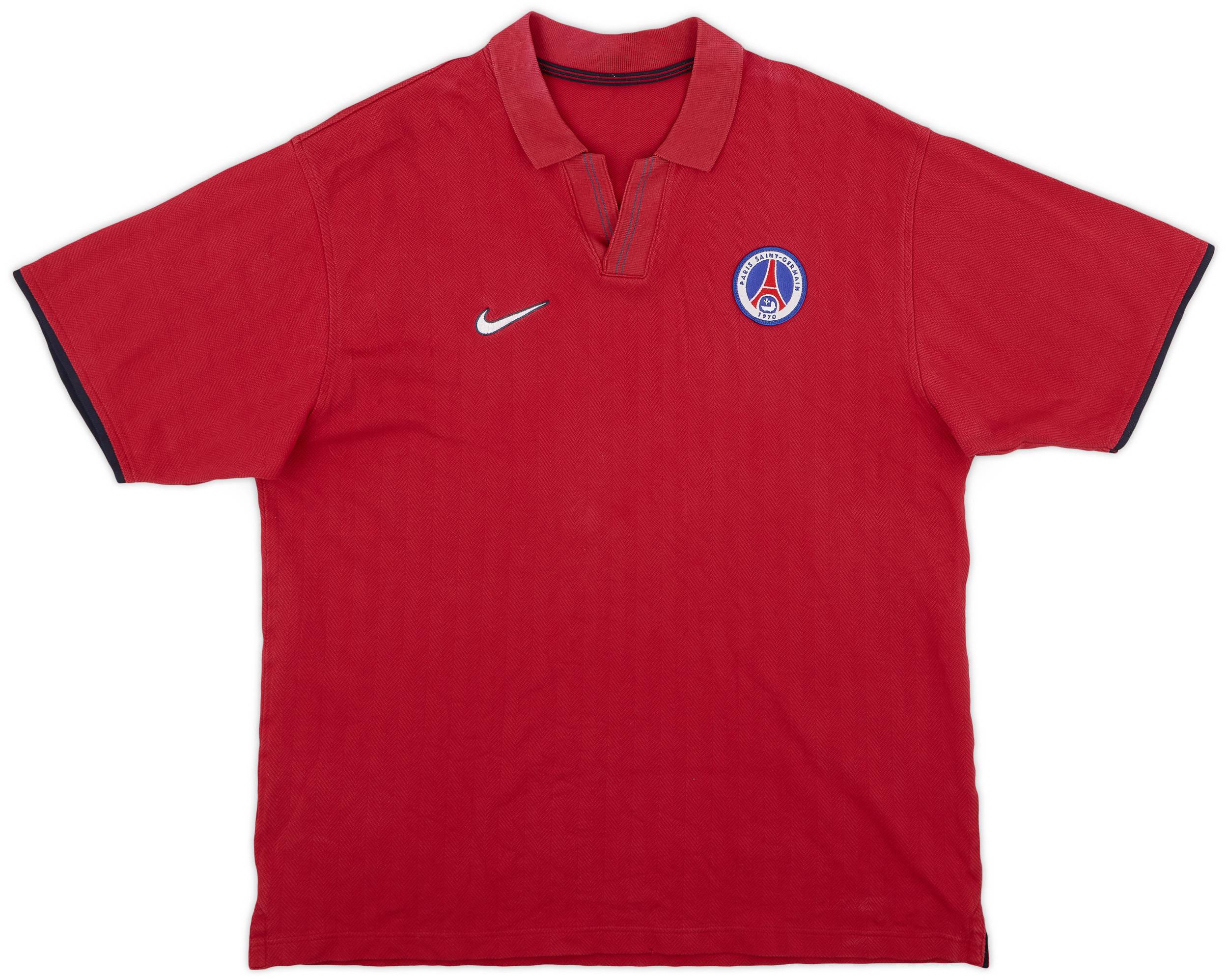 1996-98 Paris Saint-Germain Nike Polo Shirt - 8/10 - (L)