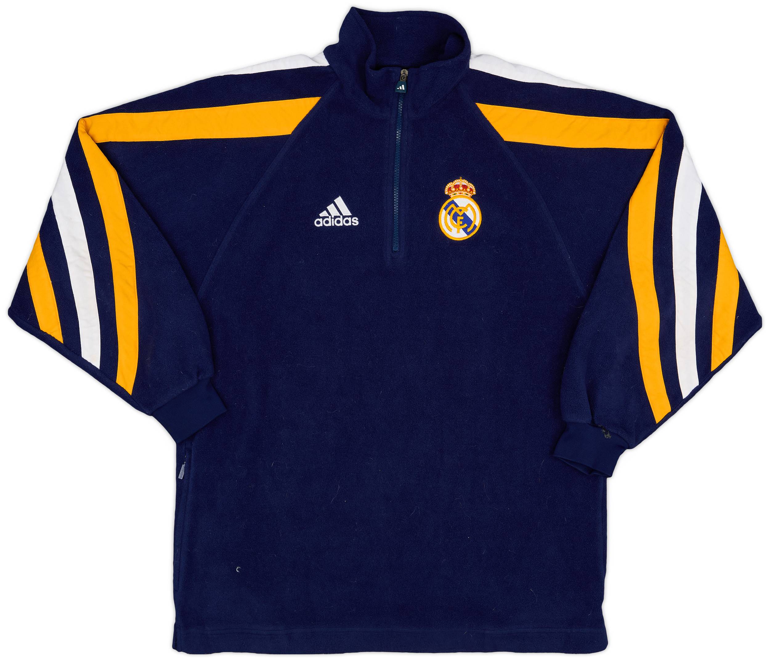 満点の Fleece Zip 1/4 adidas Madrid Real 1998-99 Top (M) - 8/10 - ウェア