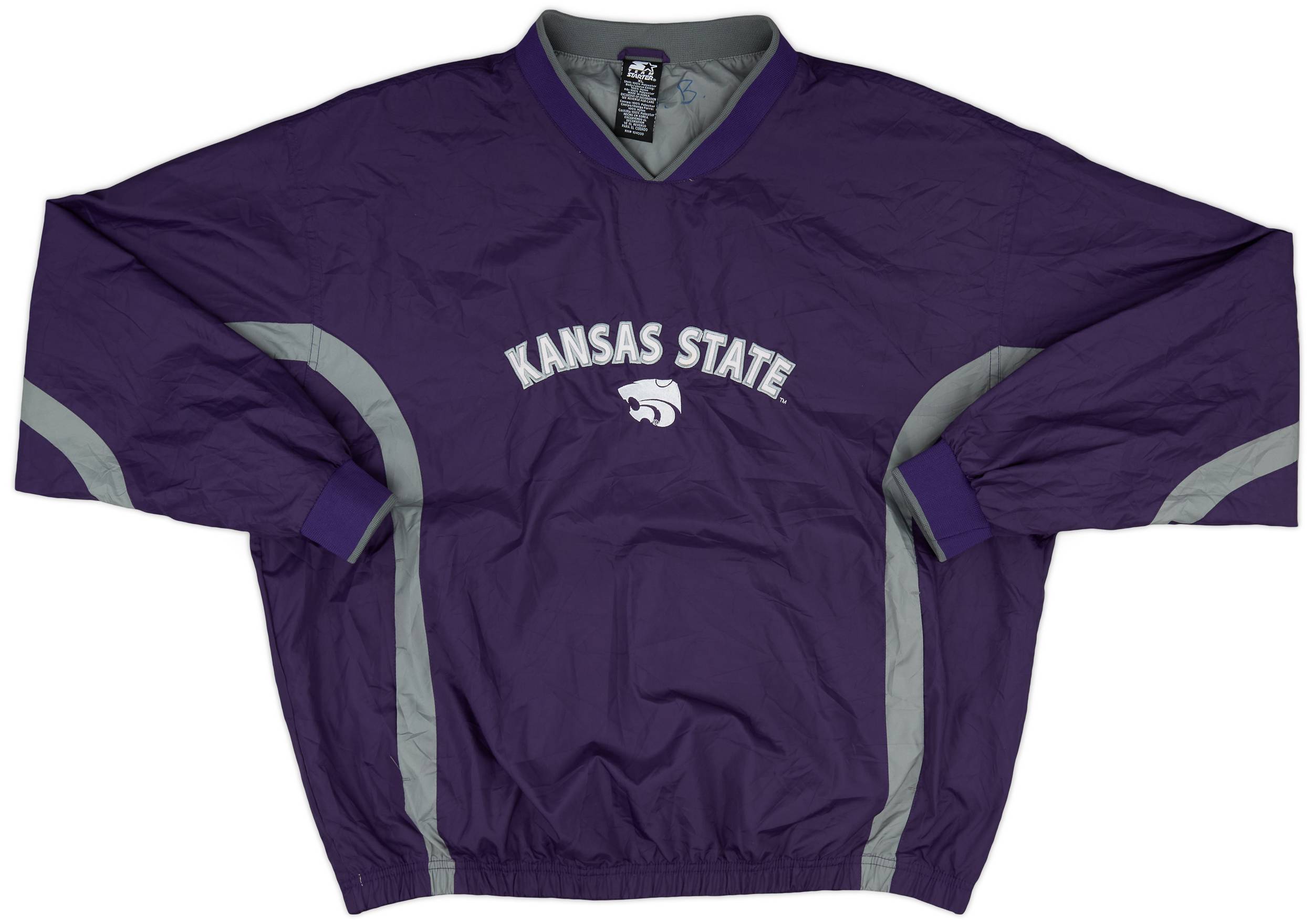 1990s Kansas State Wildcats Starter Pullover Windbreaker Jacket - 9/10 - (XL)