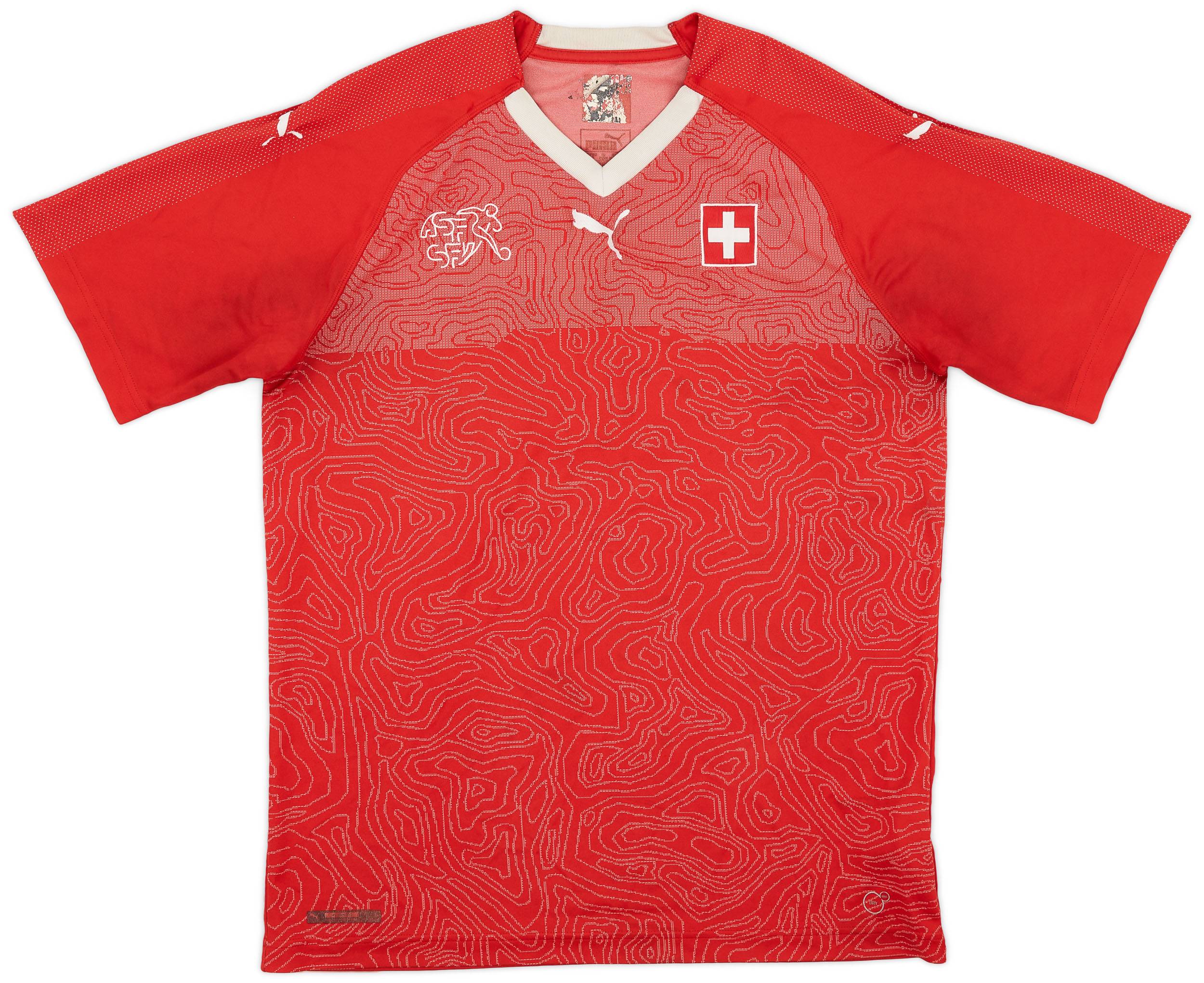 2018-20 Switzerland Home Shirt - 7/10 - (L)