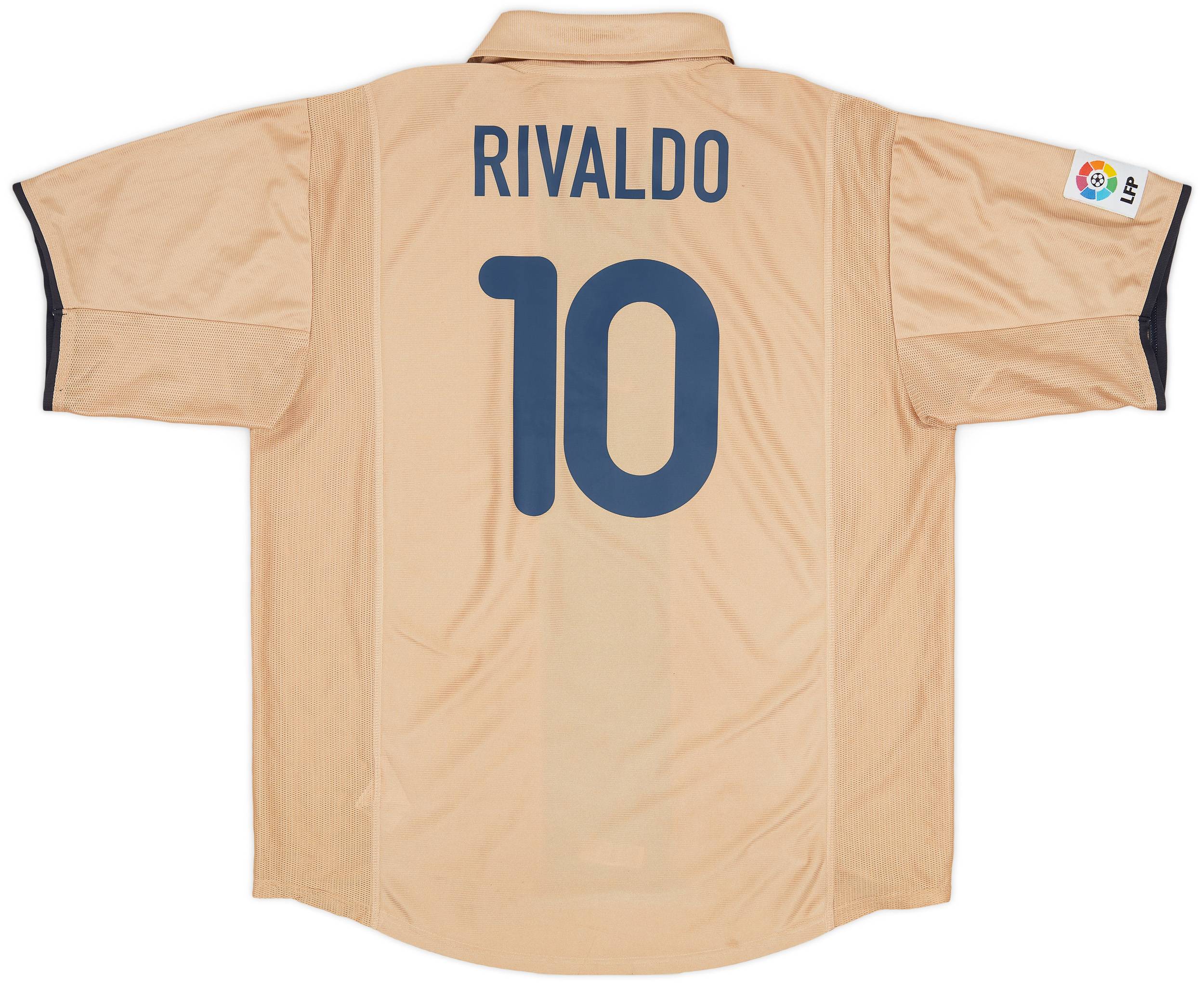 2001-03 Barcelona Away Shirt Rivaldo #10 - 8/10 - (XL)