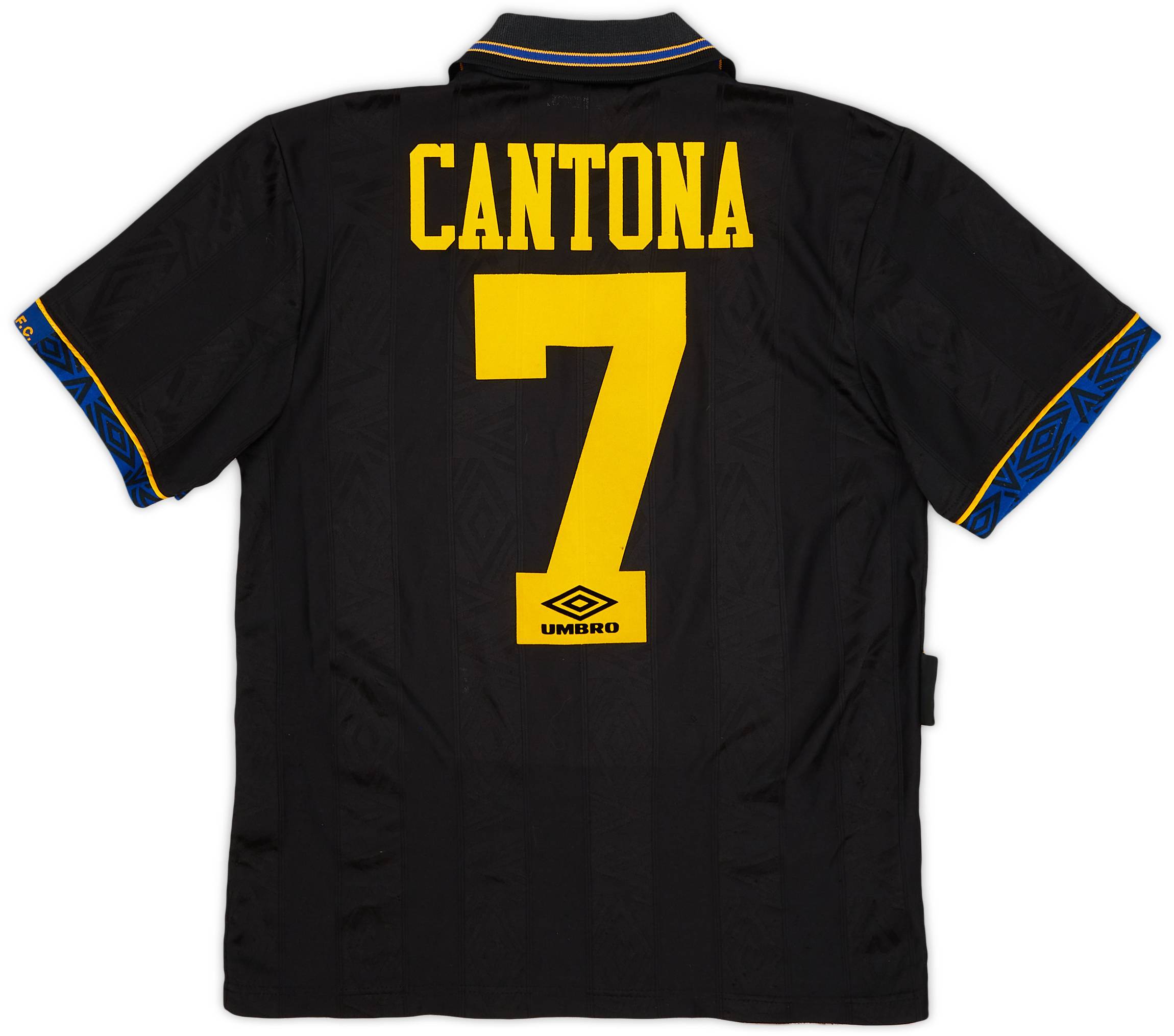 1993-95 Manchester United Away Shirt Cantona #7 - 8/10 - (S)