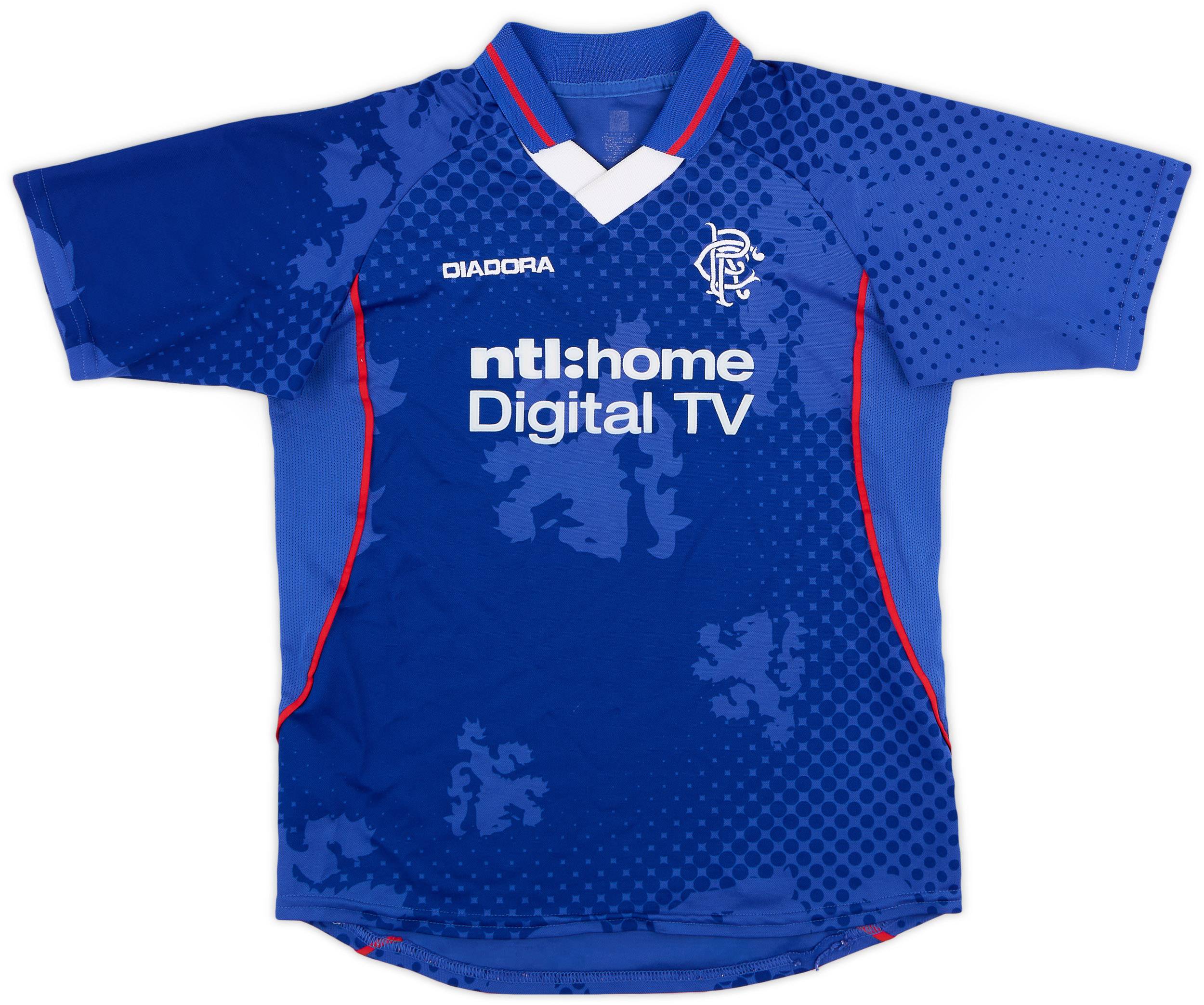2002-03 Rangers Home Shirt - 8/10 - (M.Boys)