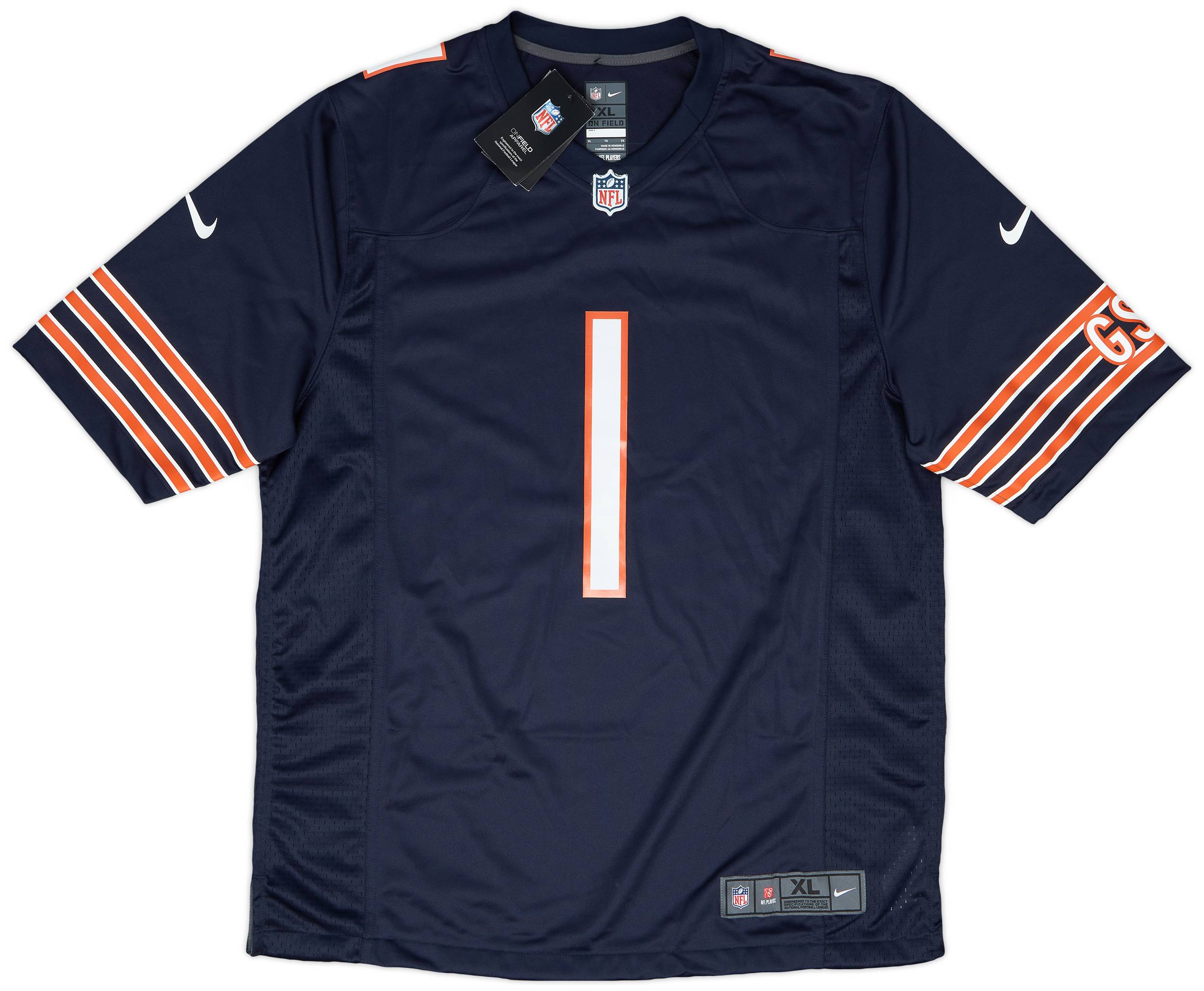 2021-23 Chicago Bears Fields #1 Nike Game Home Jersey (XL)