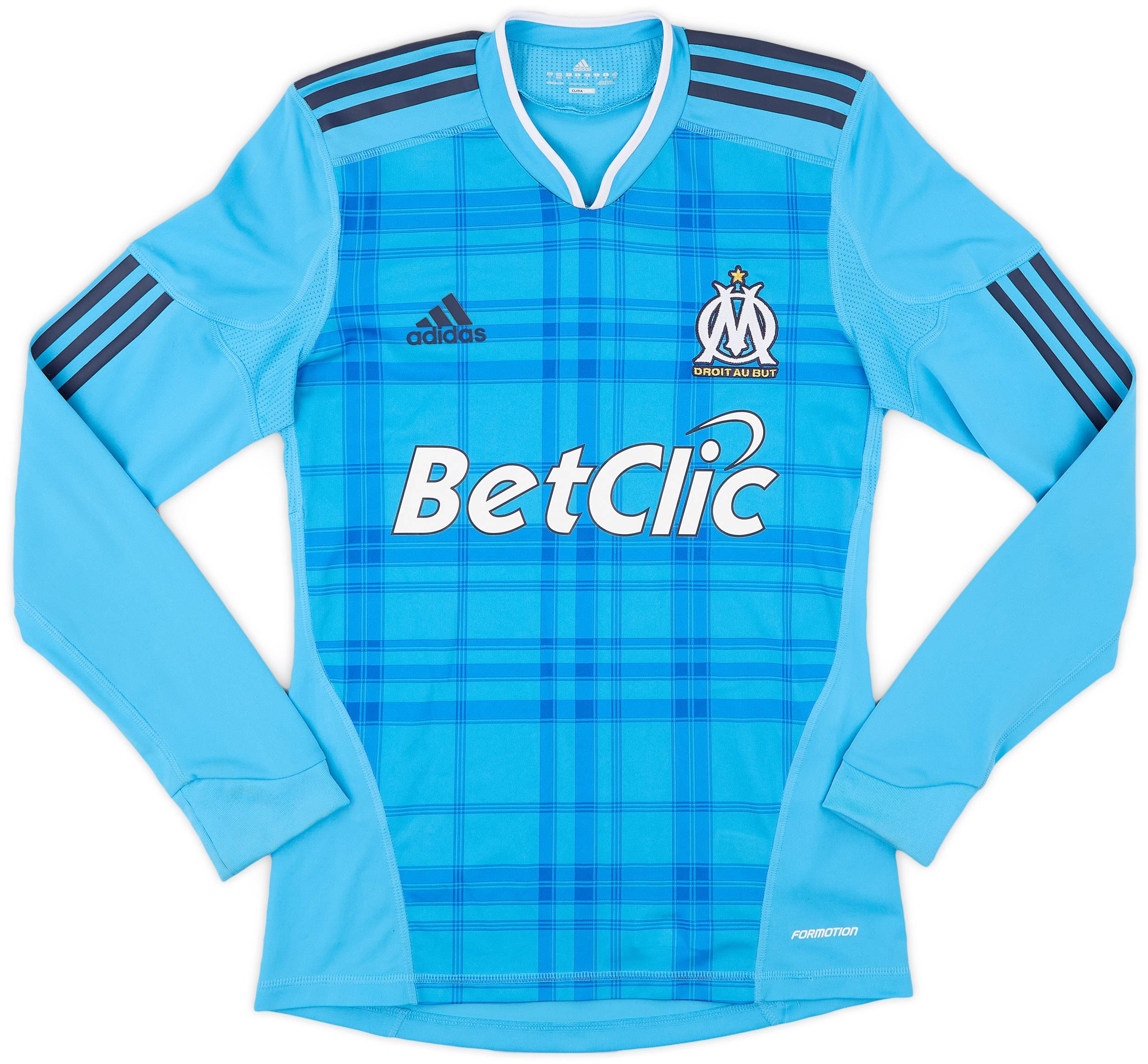 2010-11 Olympique Marseille Authentic Away L/S Shirt - 9/10 - (S)