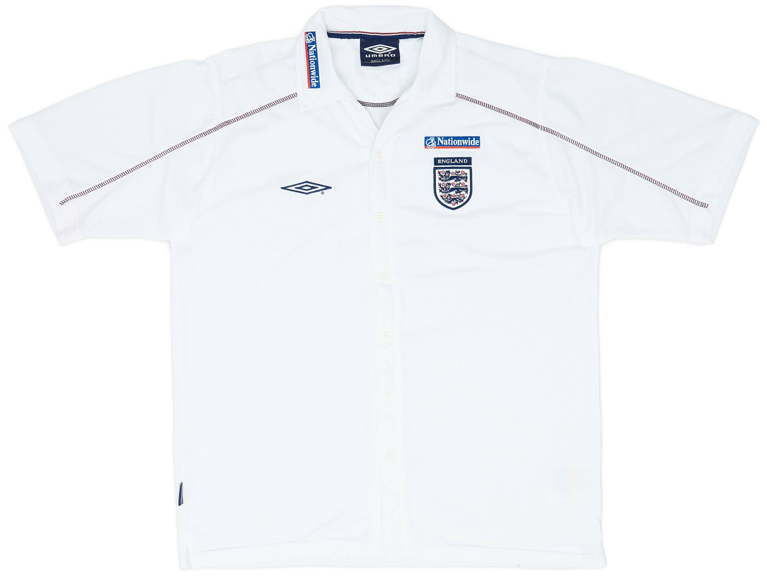 2004-06 England Umbro Button-Up Training shirt - 9/10 - (L)