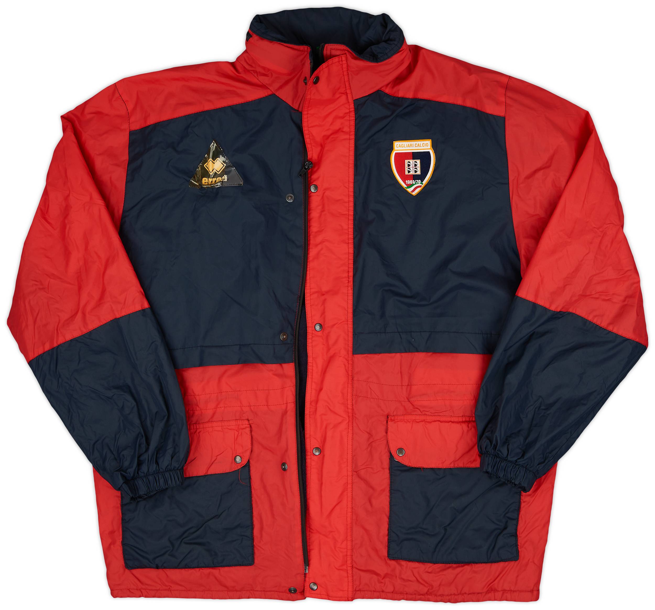 1995-96 Cagliari Errea Hooded Rain Jacket - 5/10 - (3XL)