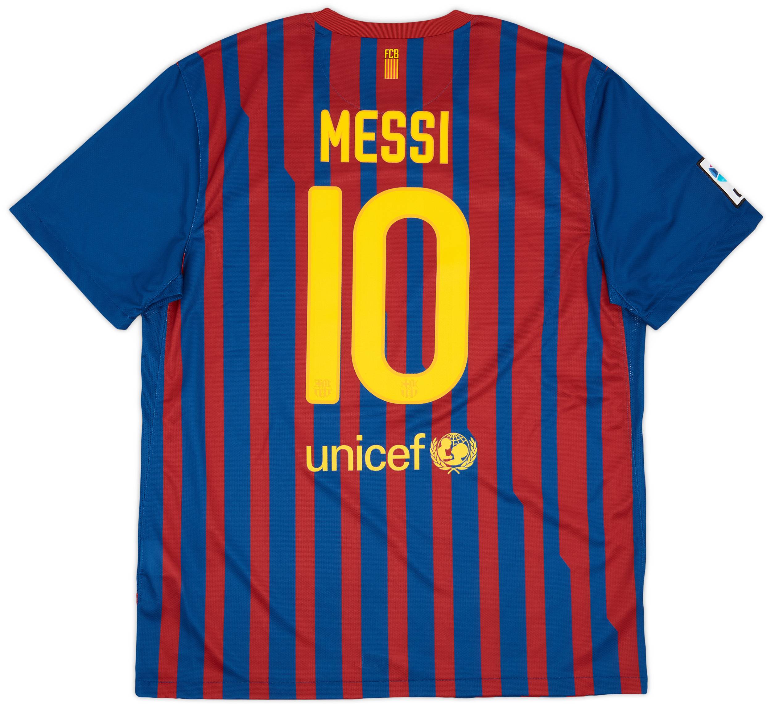2011-12 Barcelona Home Shirt Messi #10 - 9/10 - (XL)