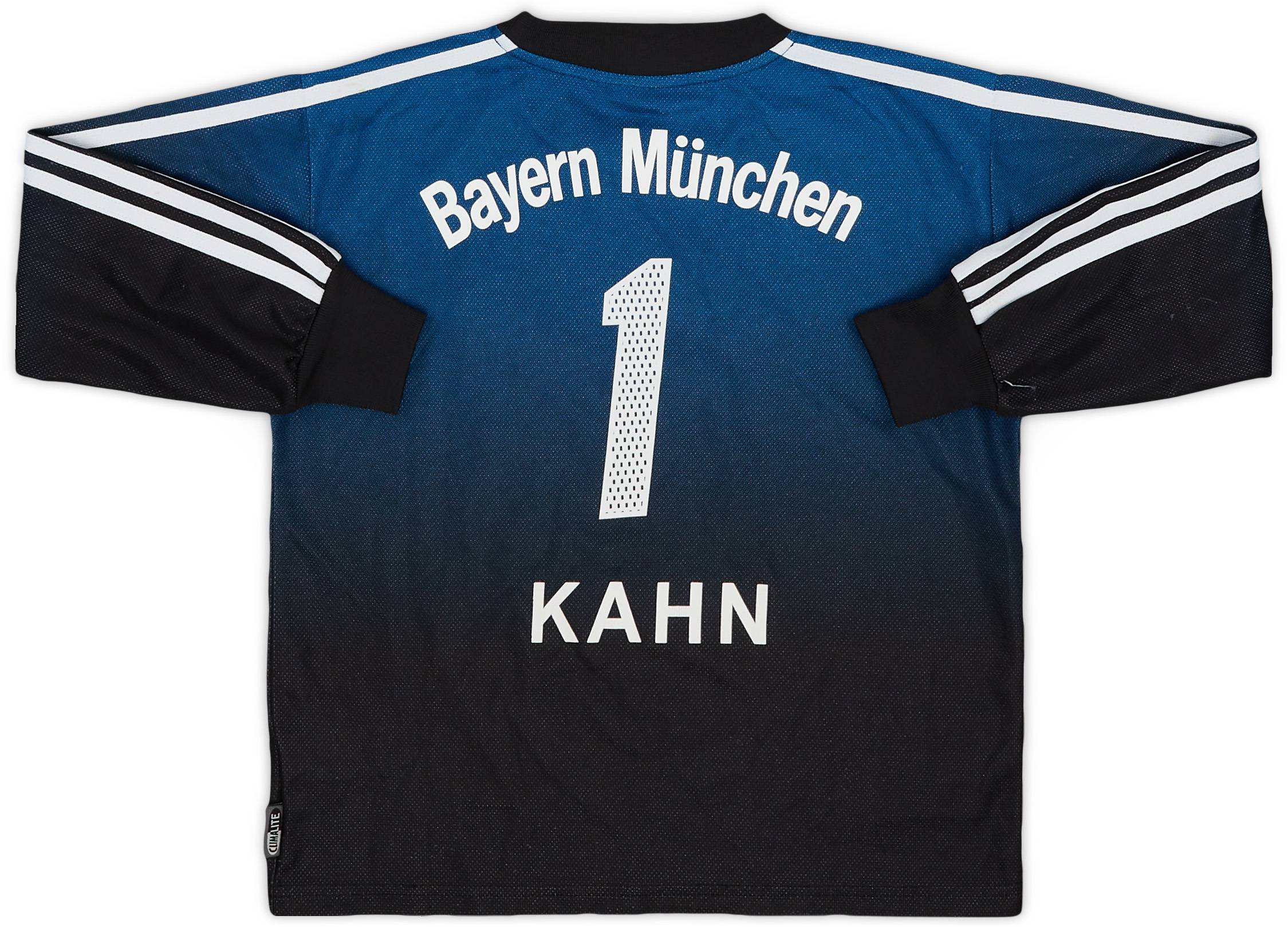 2002-03 Bayern Munich GK Shirt Kahn #1 - 7/10 - (M.Boys)