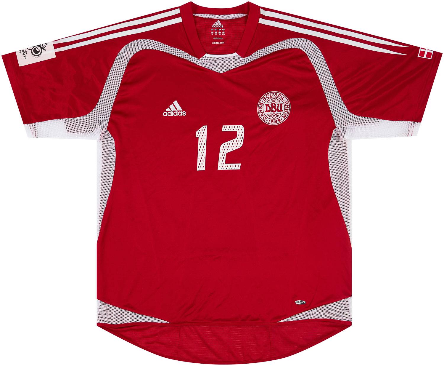 2004-05 Denmark Match Issue Home Shirt #12