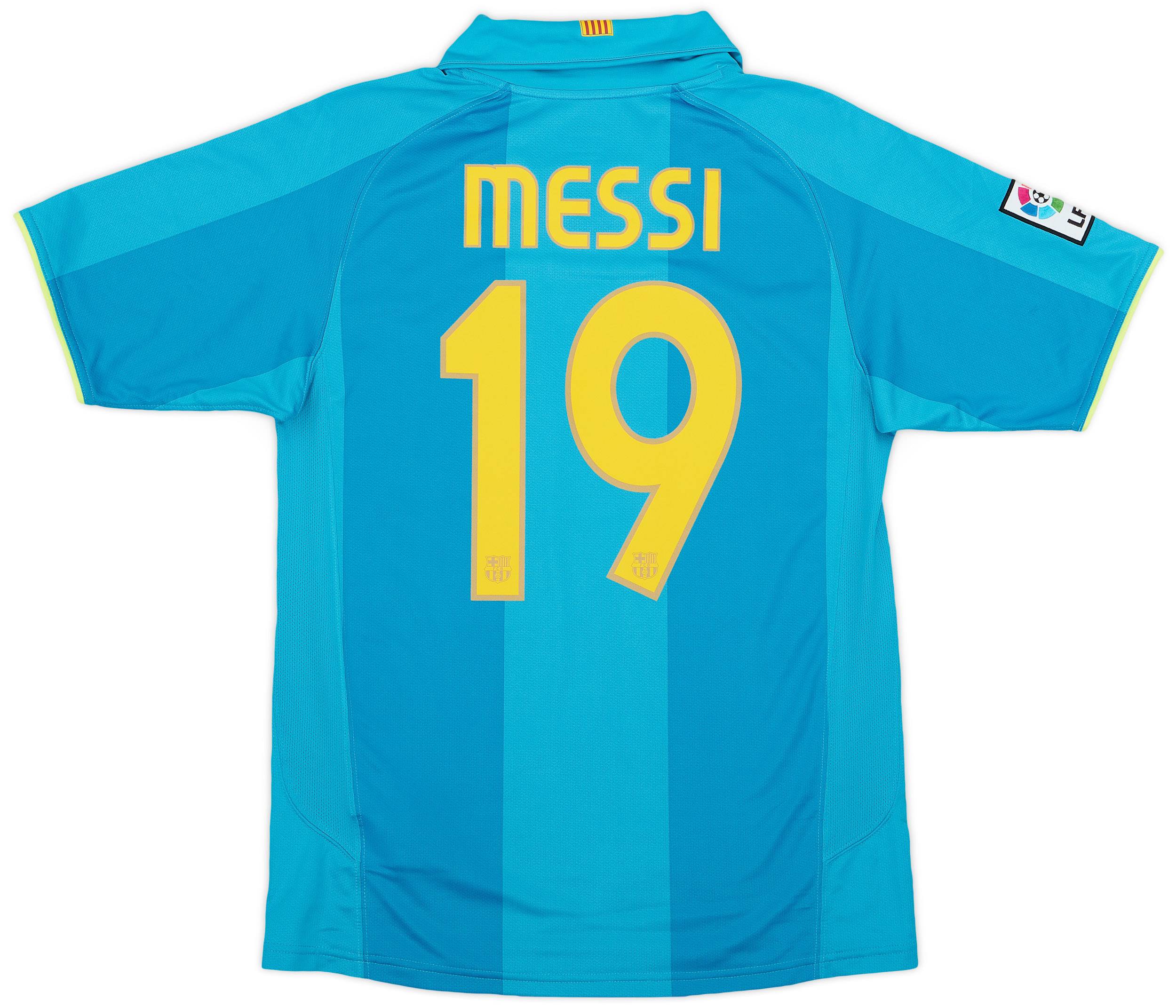 2007-09 Barcelona Away Shirt Messi #19 - 9/10 - (S)