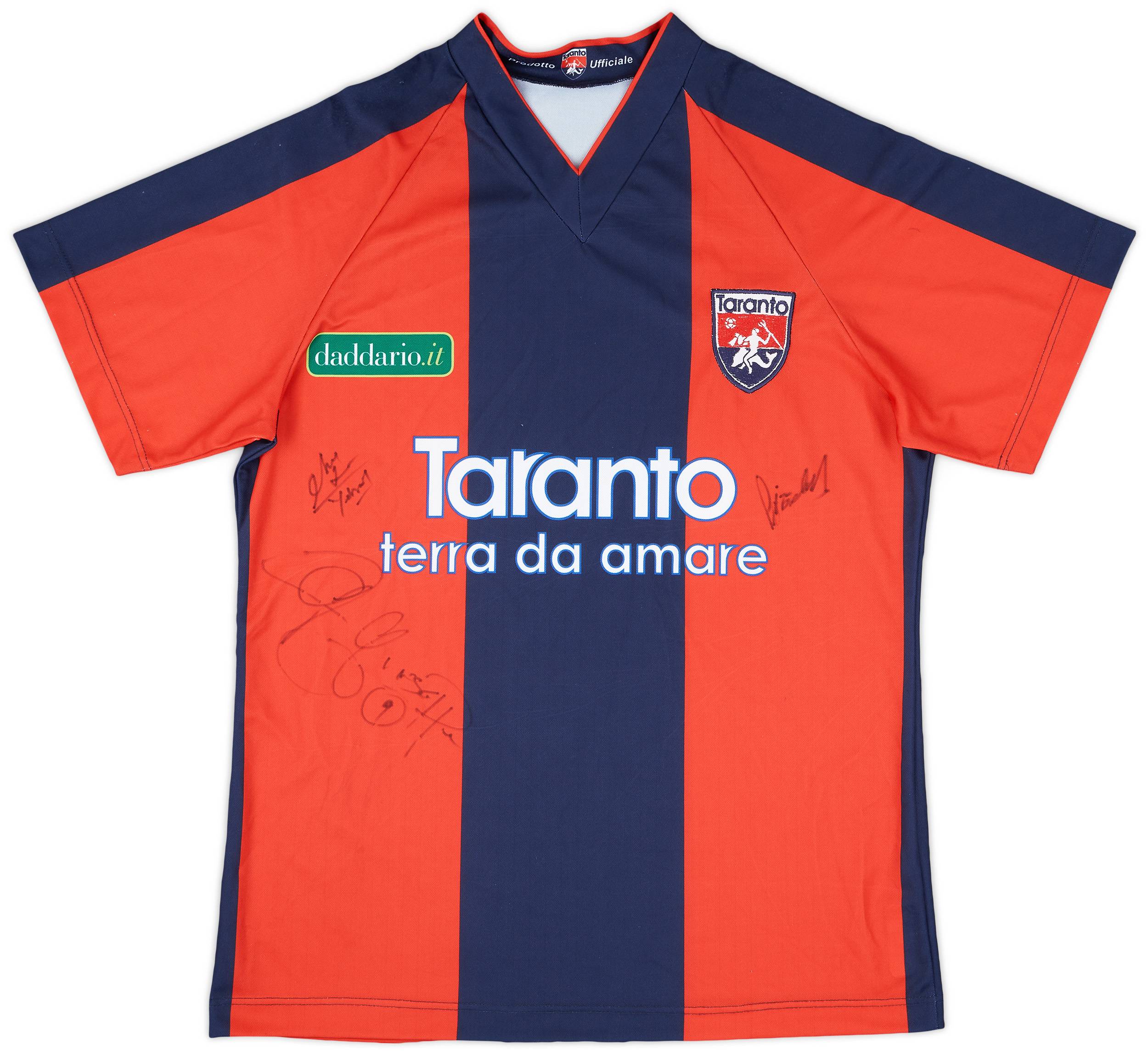 2009-10 Taranto Signed Home Shirt - 8/10 - (L)