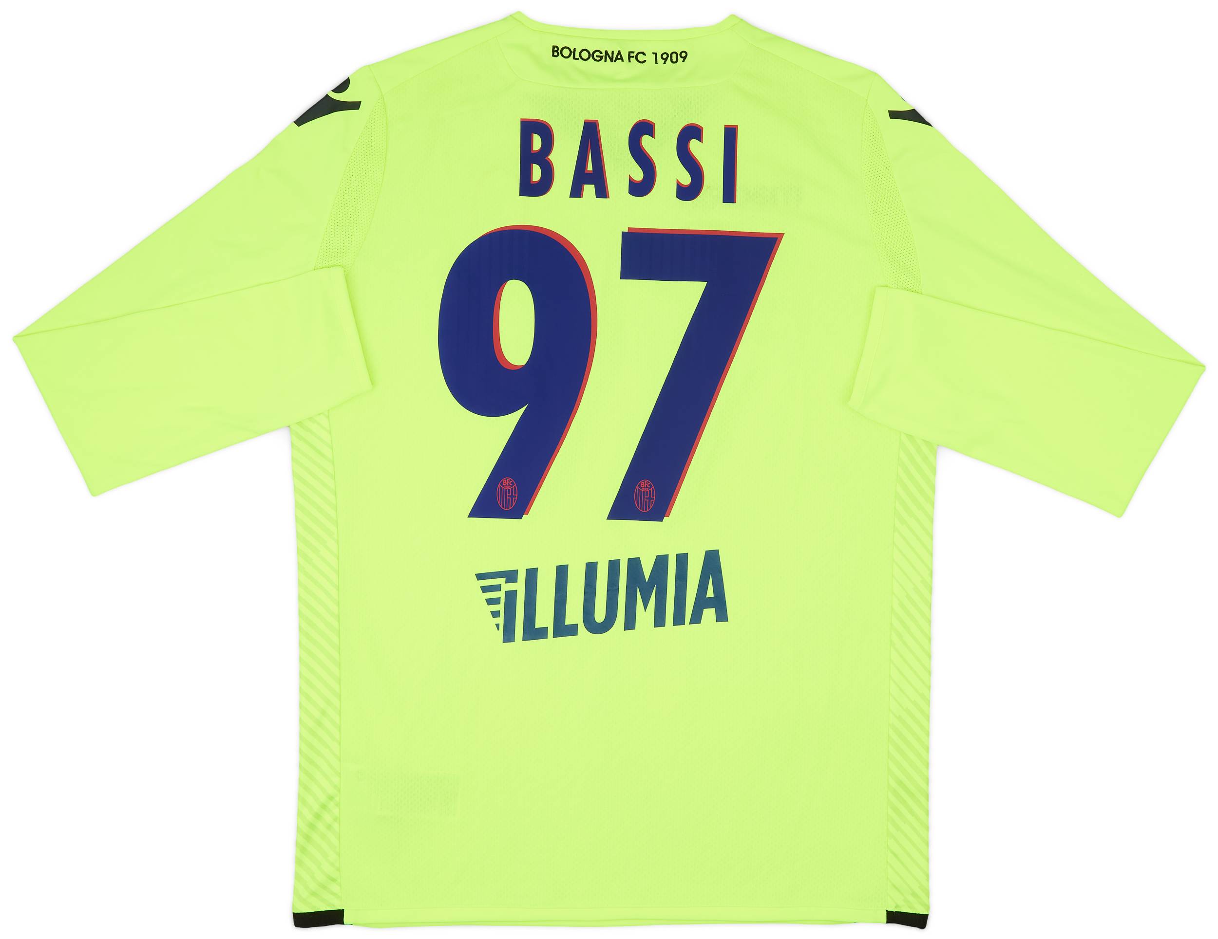2016-17 Bologna GK Shirt Bassi #97 - 10/10 - (XL)