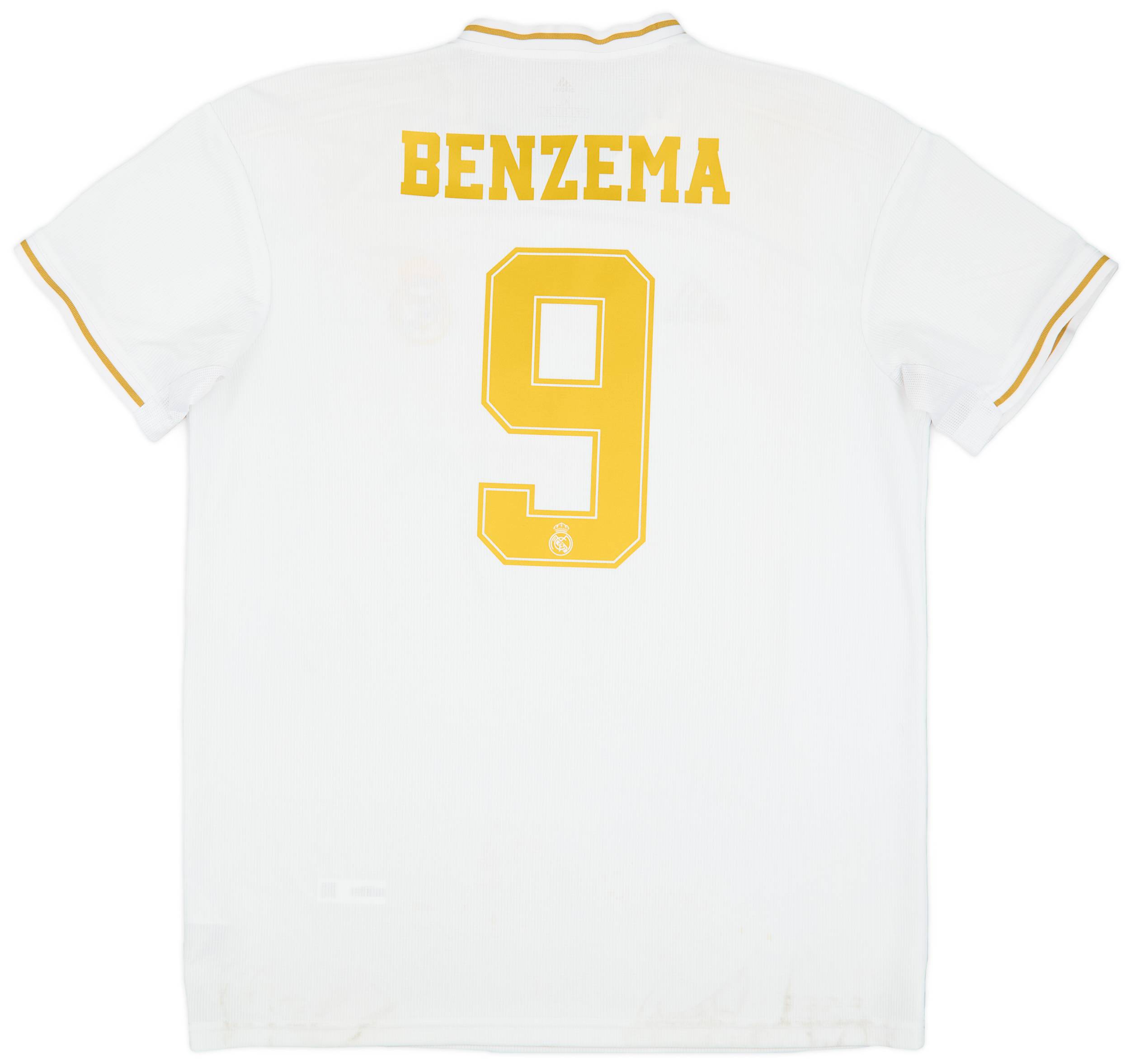 【n】Real Madrid 120周年記念シャツ Benzema 9 2019-20 Real Madrid Home Shirt Benzema #9 - 6/10 - (XL)