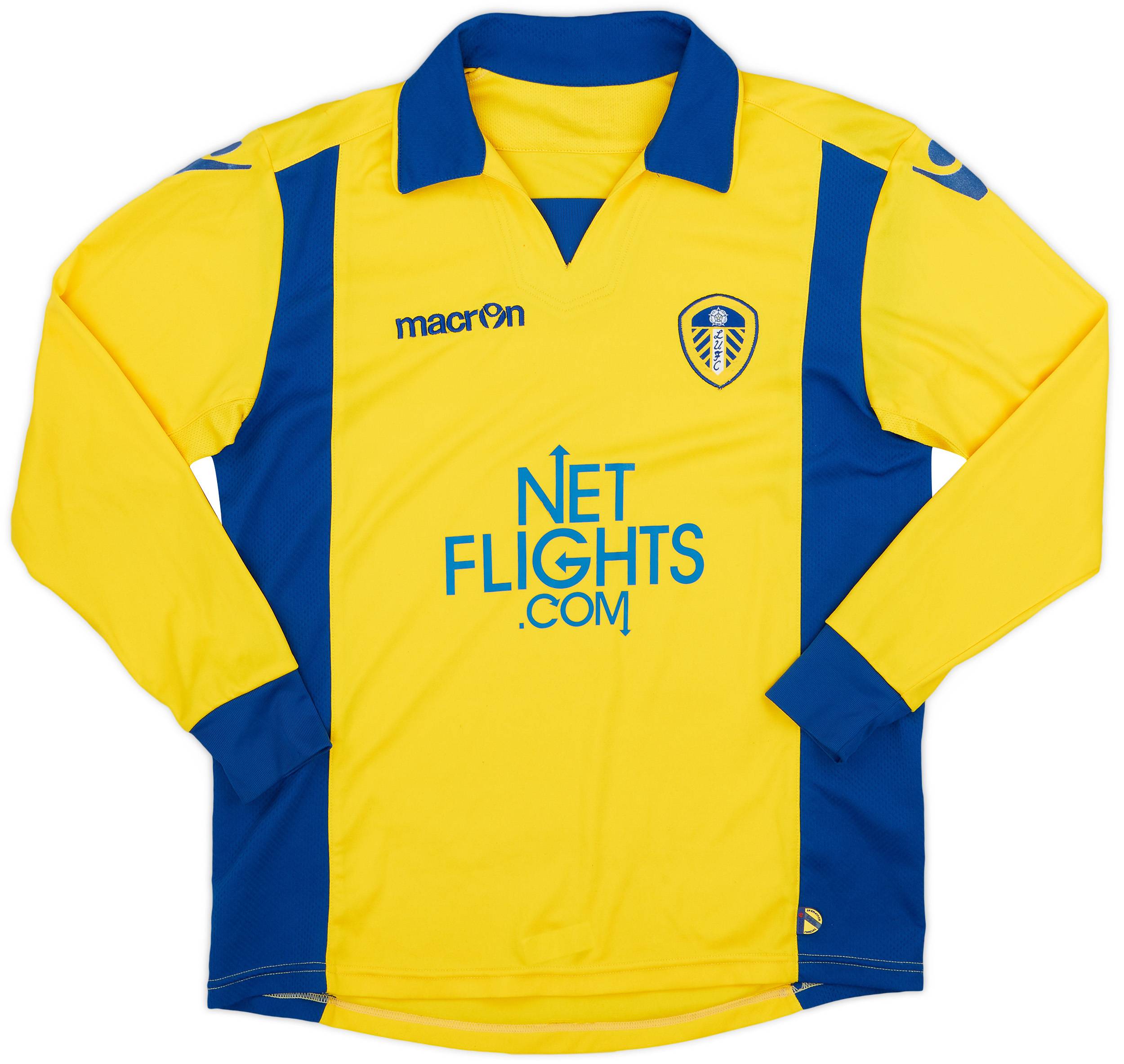 2009-10 Leeds United Away L/S Shirt - 8/10 - (L)
