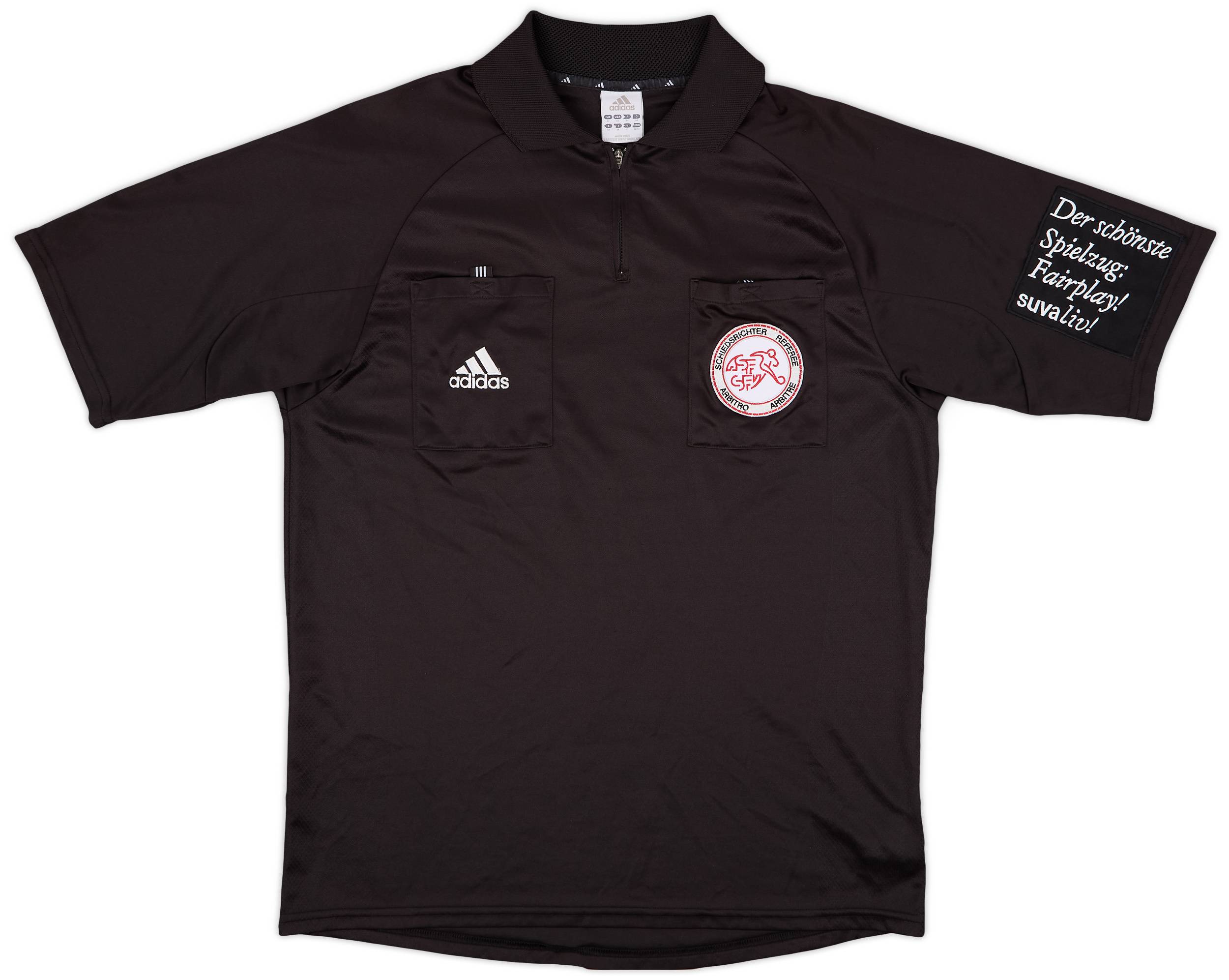 2002-03 Switzerland adidas Referee Shirt - 9/10 - (M)