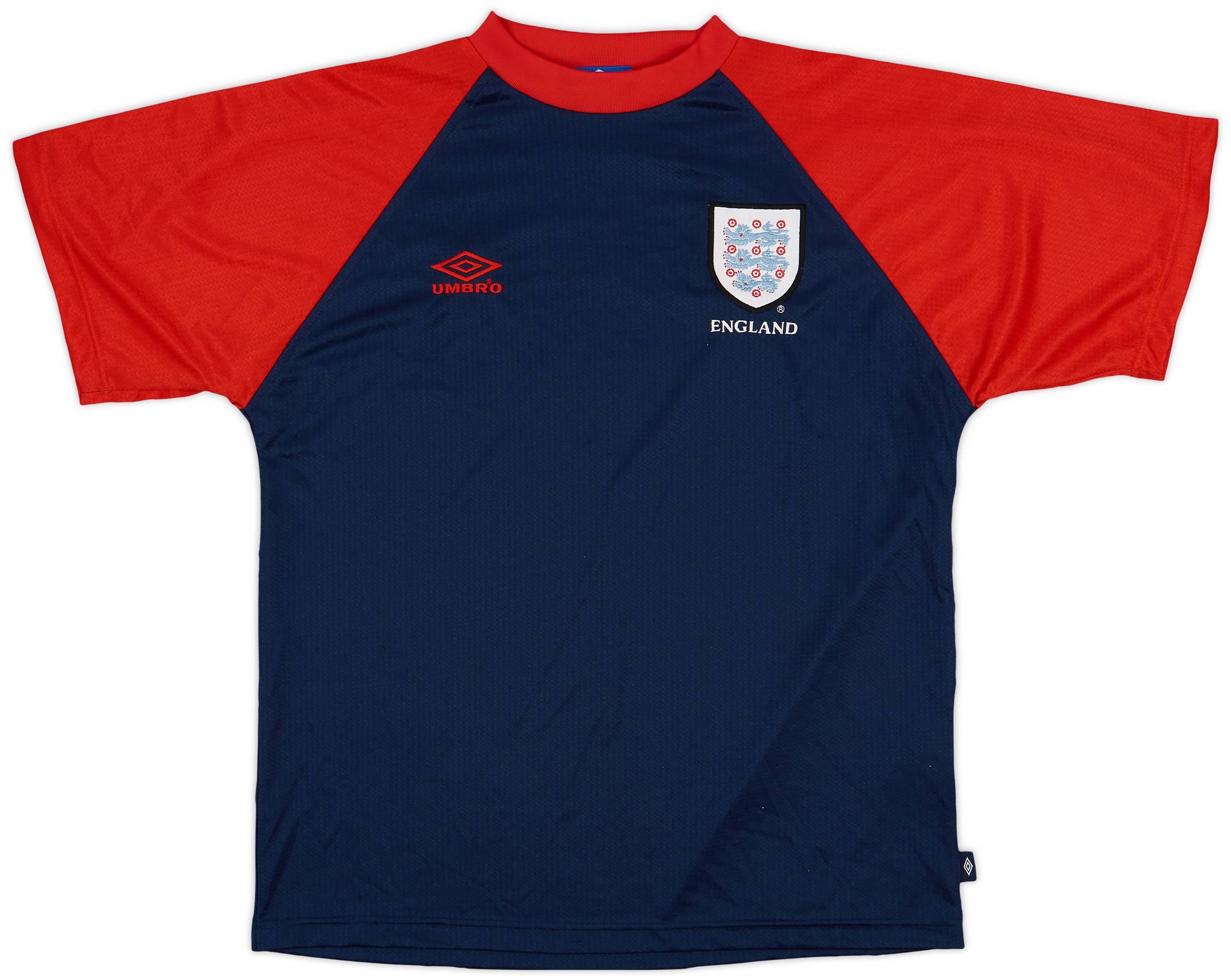 1996-98 England Umbro Training Shirt - 8/10 - (M)