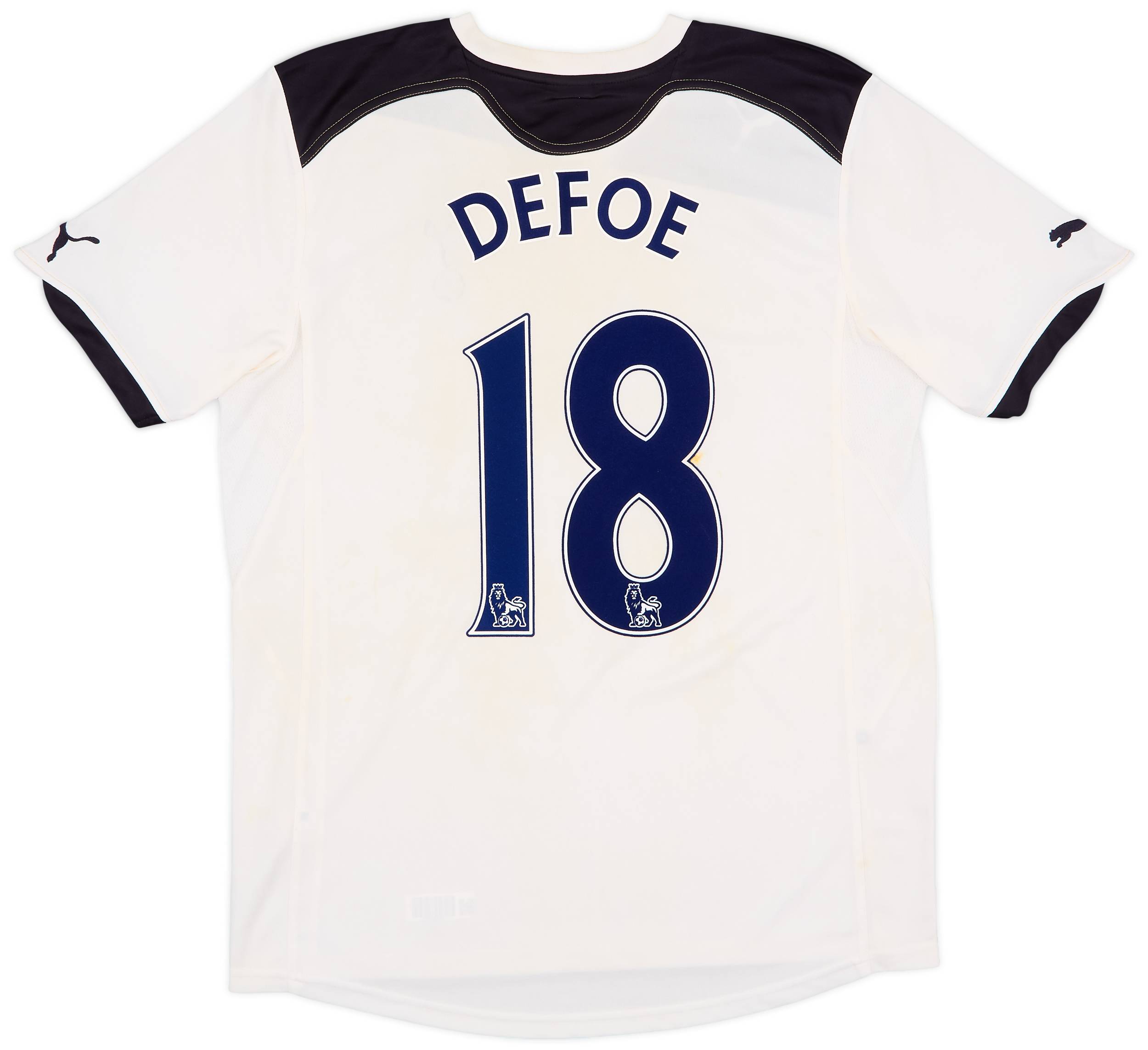 2010-11 Tottenham Home Shirt Defoe #18 - 5/10 - (M)