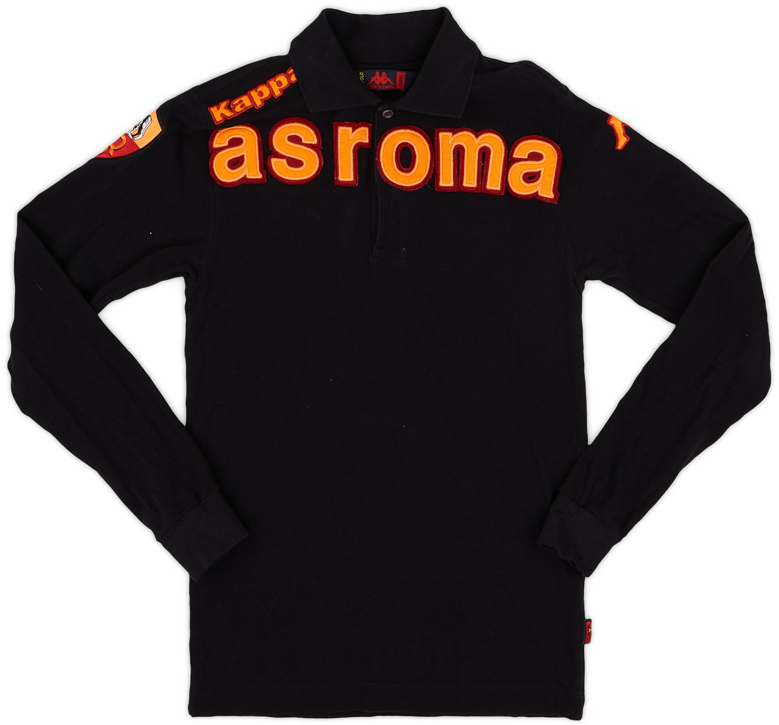 2009-10 Roma Kappa Polo L/S Shirt - 8/10 - (XS)