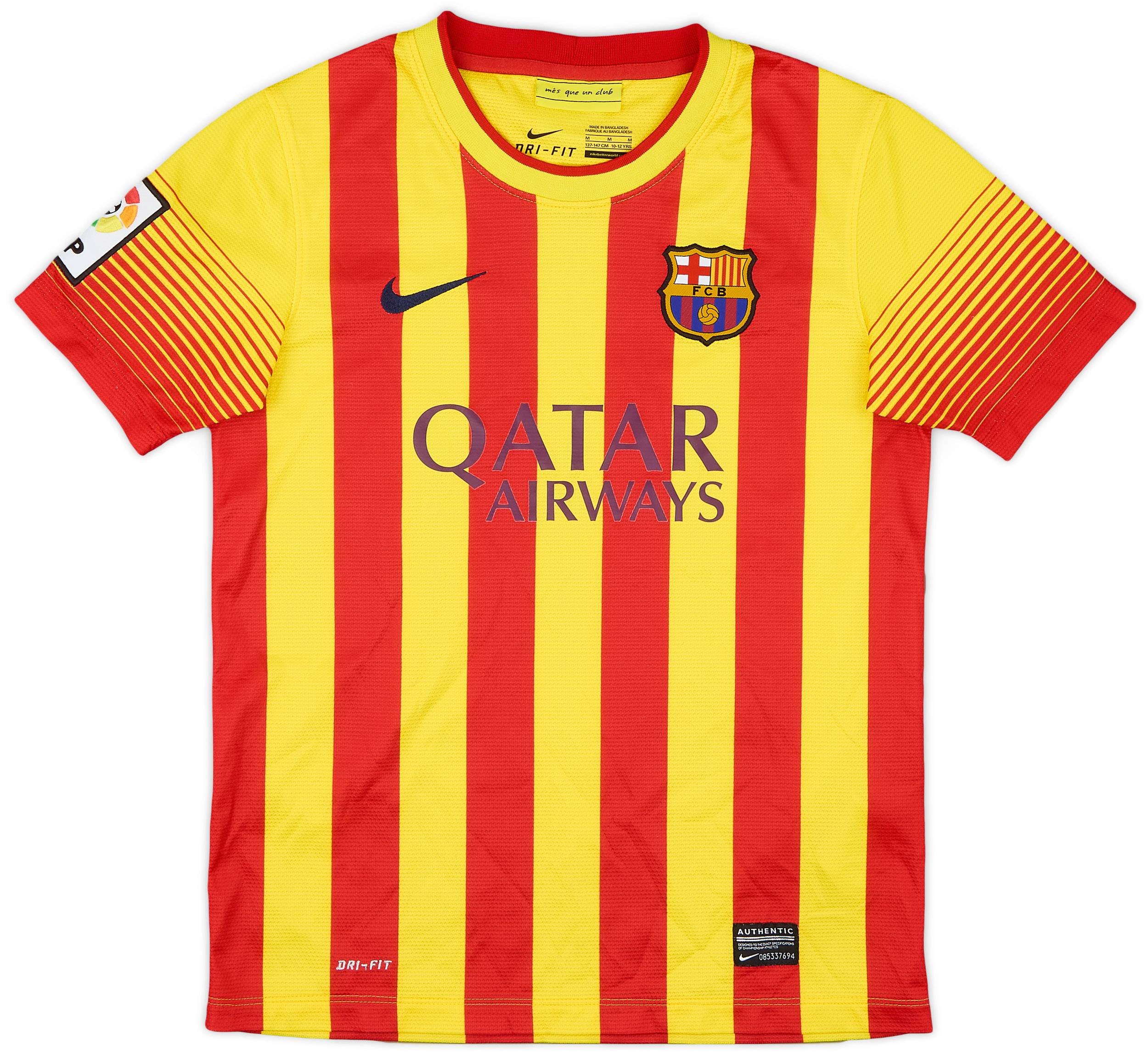 2013-15 Barcelona Away Shirt - 9/10 - (M.Boys)