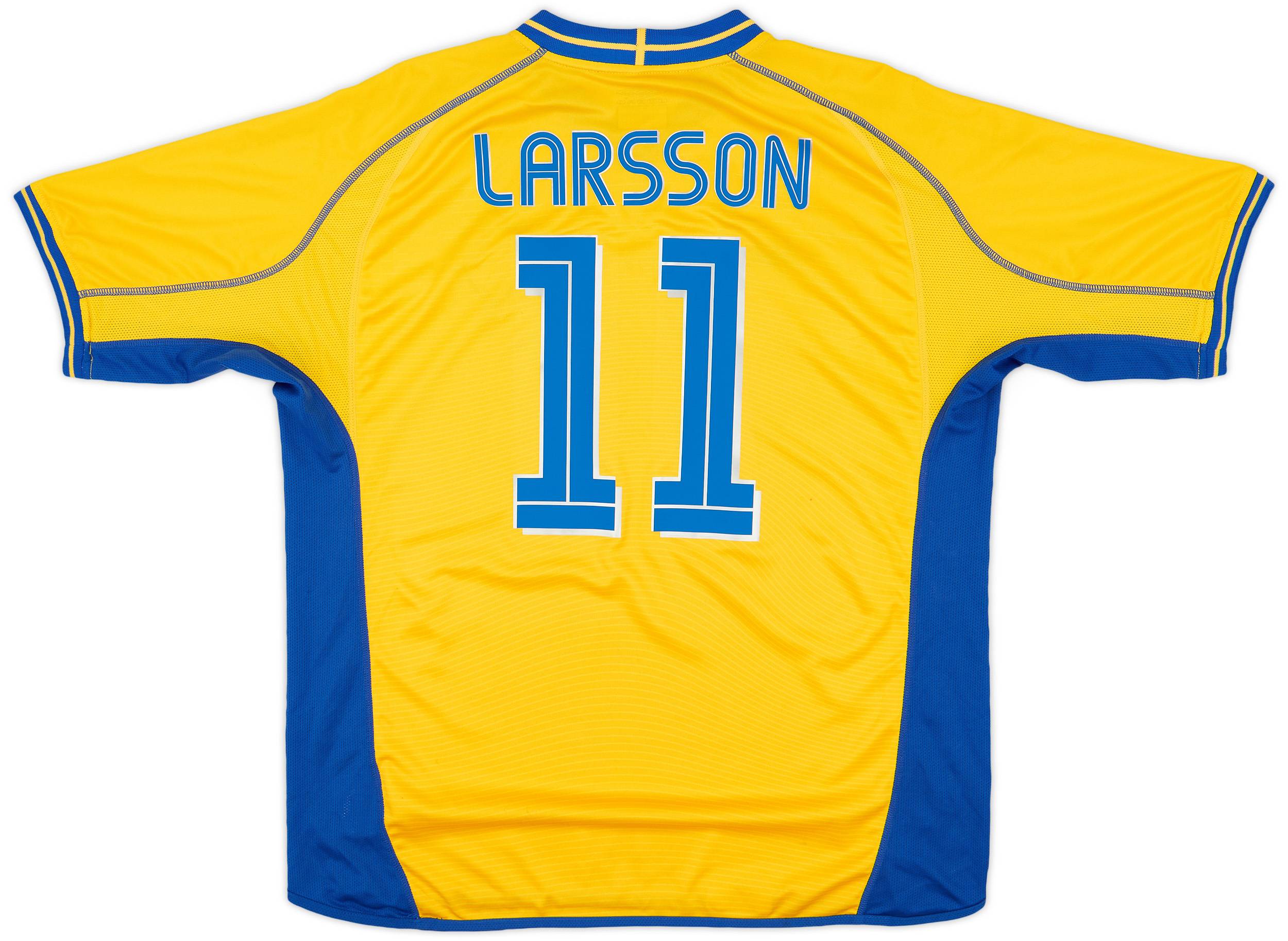 2003-04 Sweden Home Shirt Larsson #11 - 8/10 - (XL)