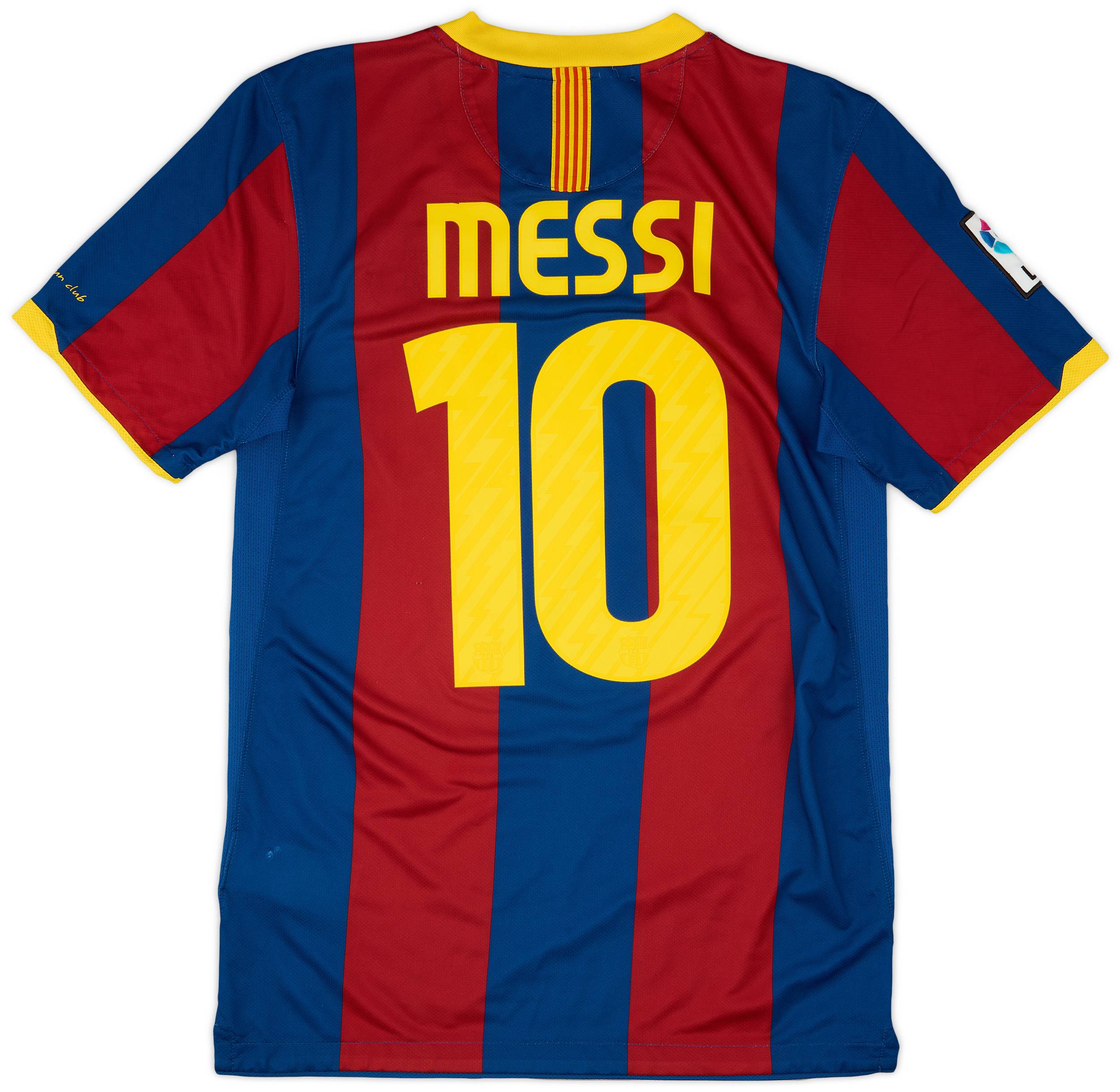 2010-11 Barcelona Home Shirt Messi #10 - 9/10 - (S)