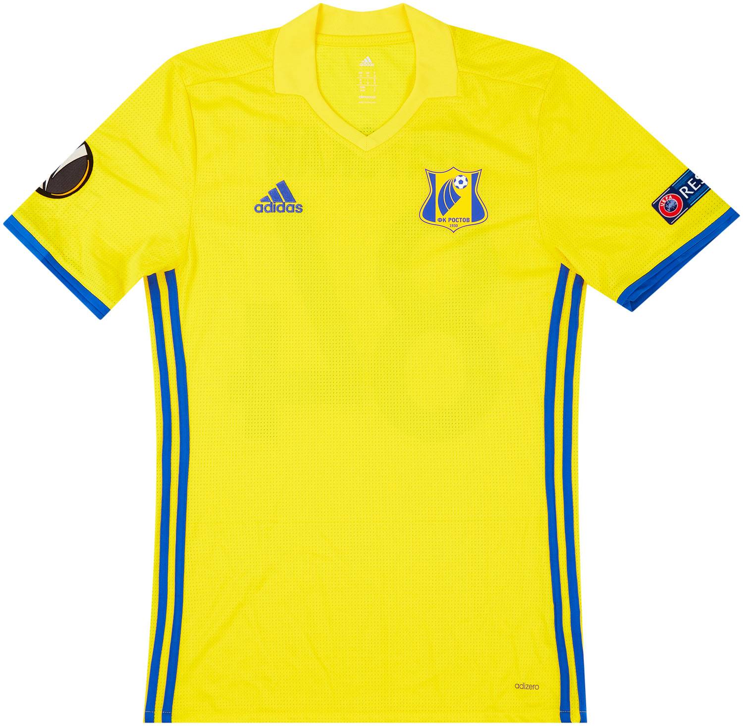 2016-17 FC Rostov Match Issue Europa League Home Shirt Gatskan #84 (v Manchester United)