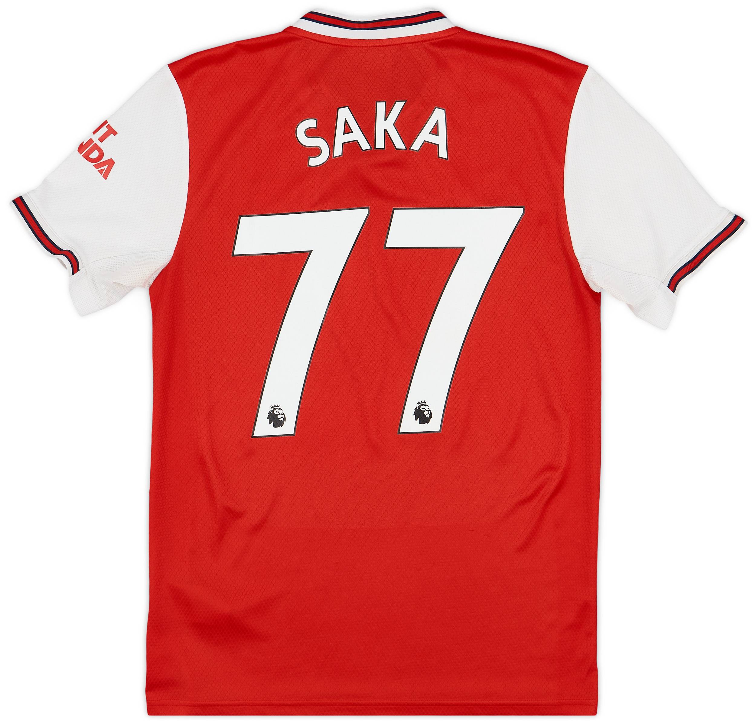 2019-20 Arsenal Home Shirt Saka #77 - 8/10 - (S)