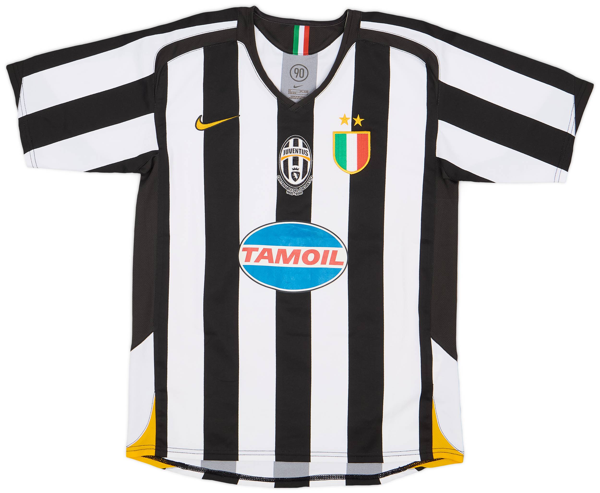 Nike Juventus Ibrahimović Lサイズ Vtg Nike Total 90 Juventus FC 05/06 Away Centenary Jersey