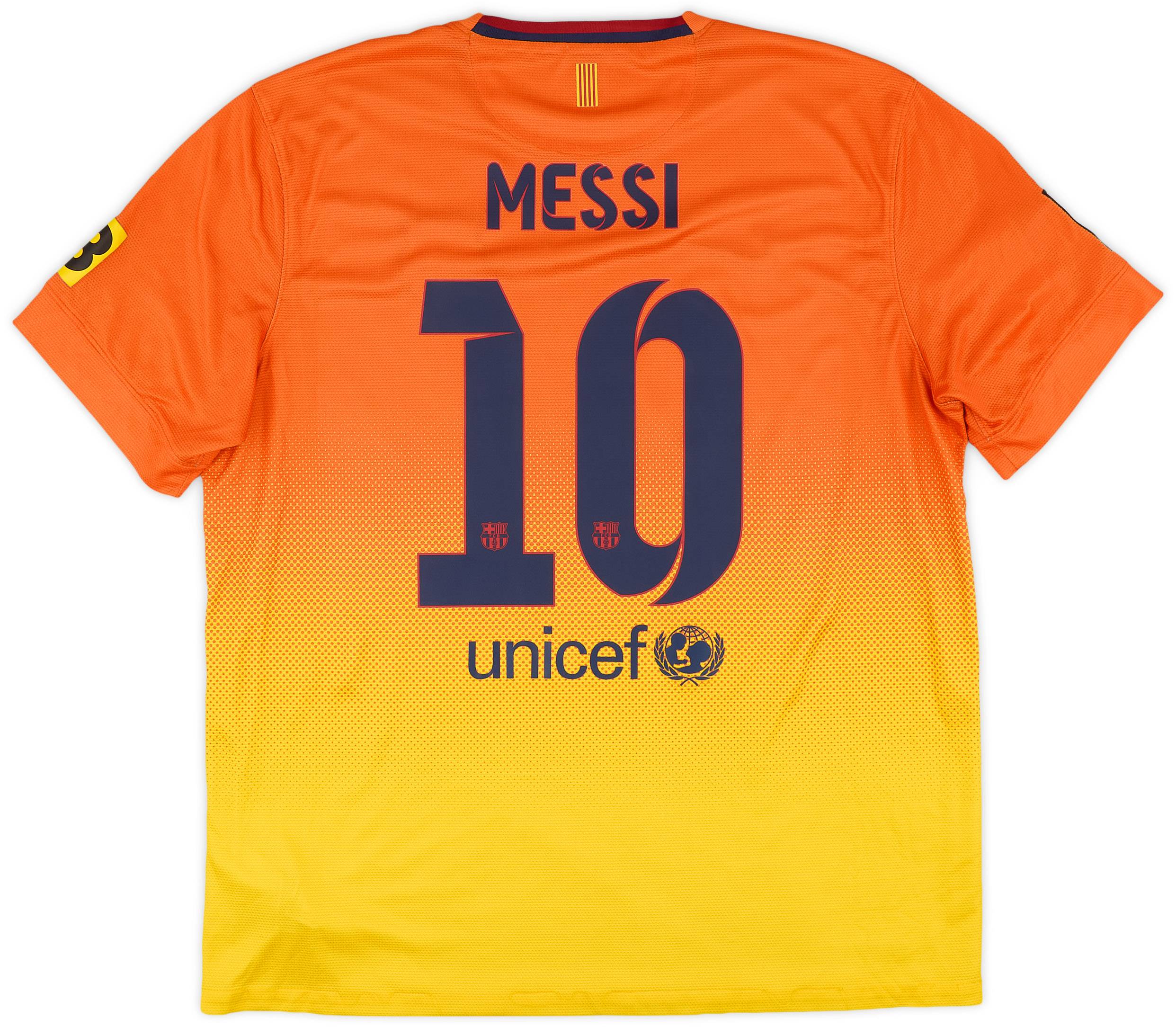 2012-13 Barcelona Away Shirt Messi #10 - 6/10 - (XL)