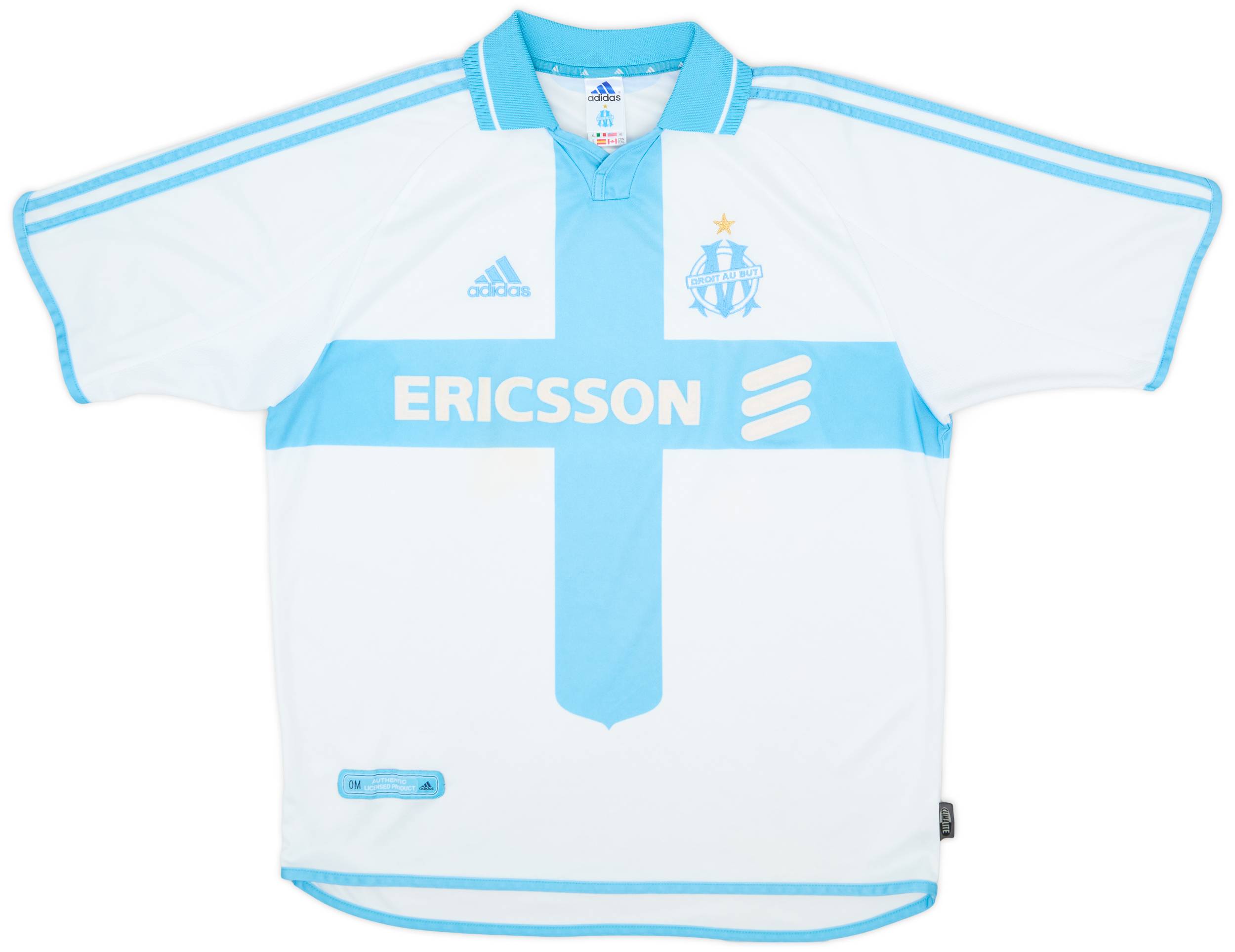 2000-01 Olympique Marseille Home Shirt - 8/10 - (XL)