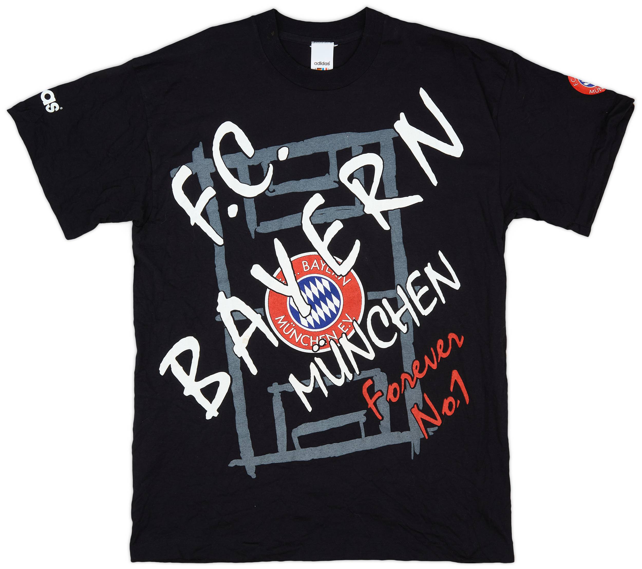 1996-97 Bayern Munich adidas Graphic Tee - 8/10 - (M)