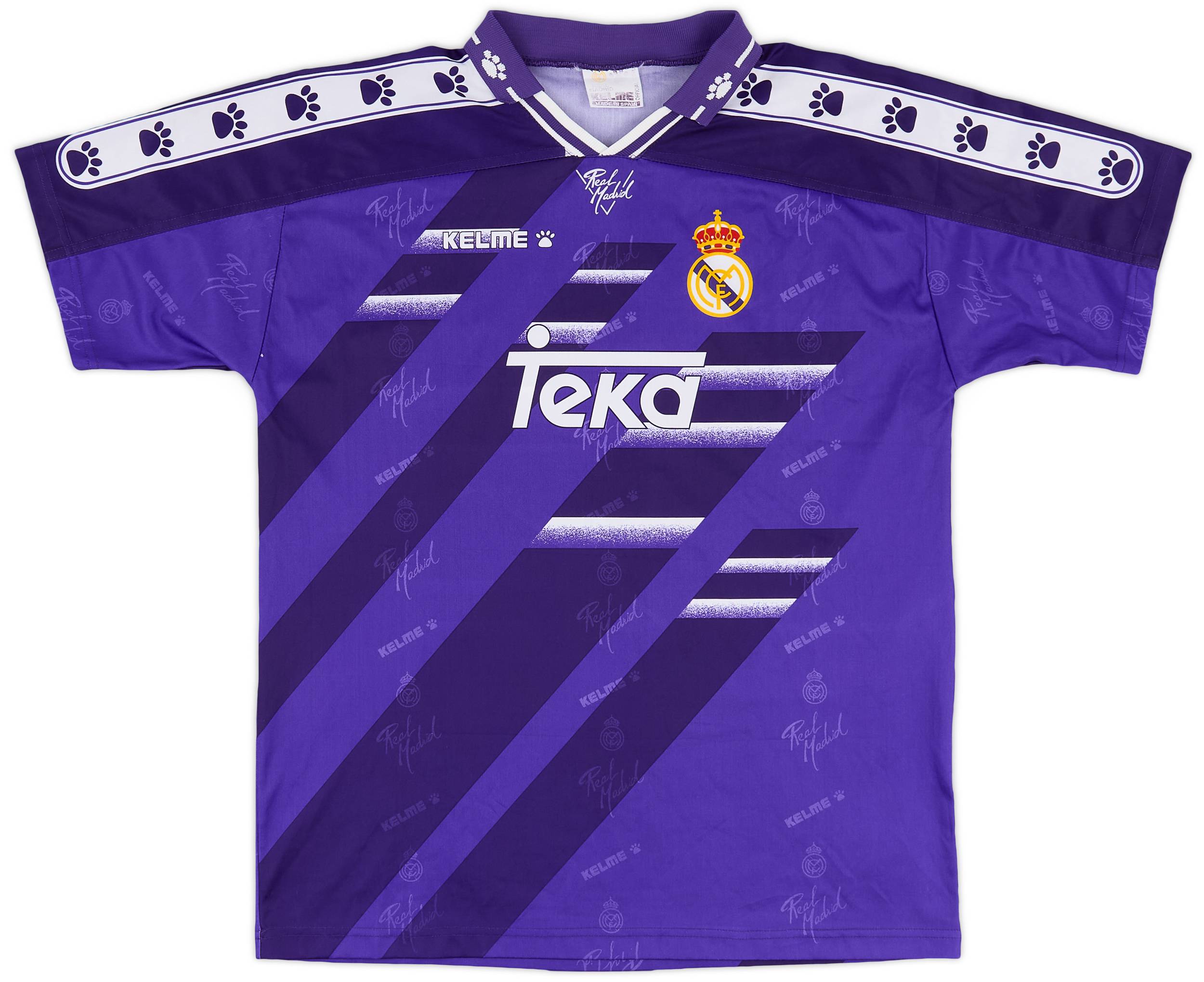 【完売】  1994-96 Real (L) - 10/10 - Shirt Away Madrid ウェア