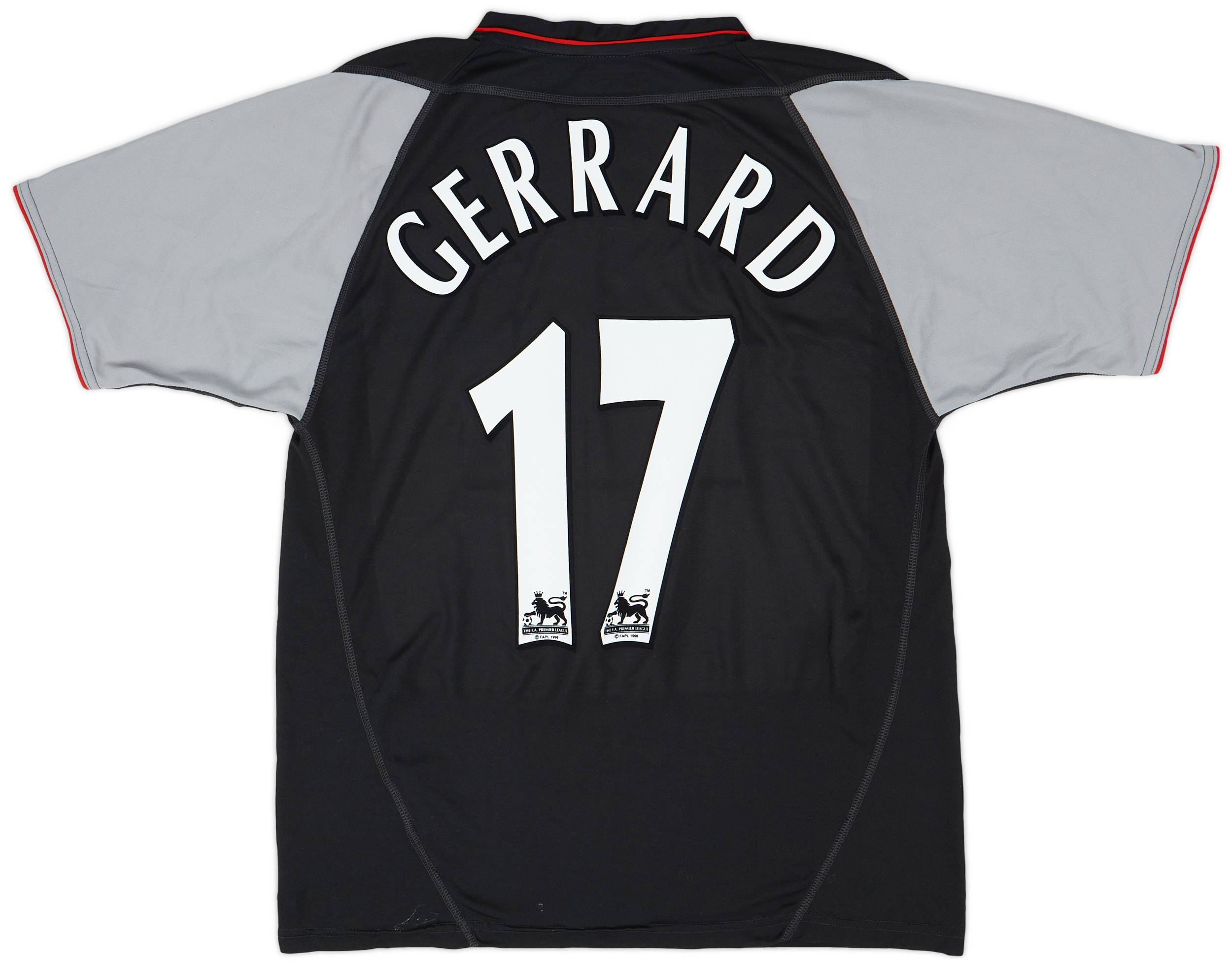 2002-04 Liverpool Away Shirt Gerrard #17 - 8/10 - (M)