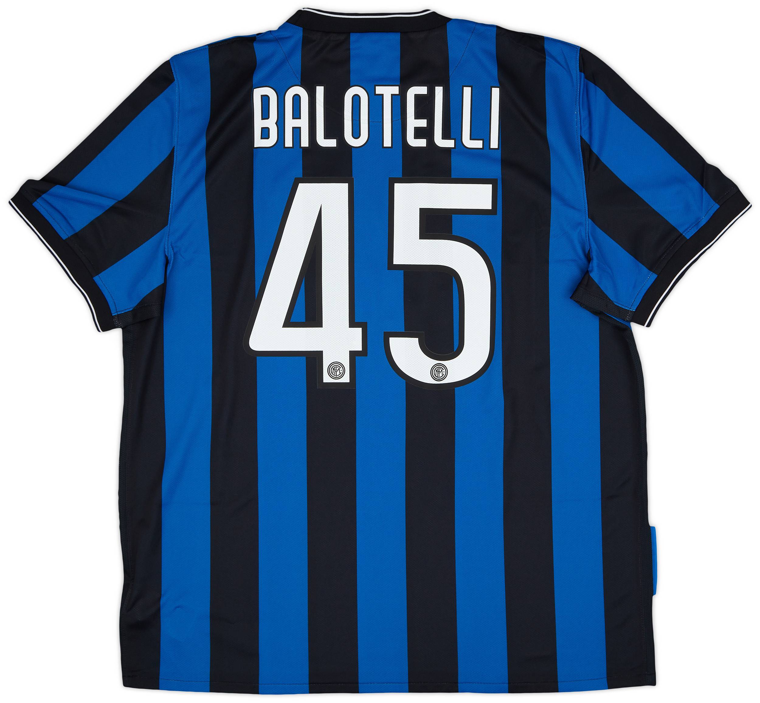 2009-10 Inter Milan Home Shirt Balotelli #45 (XXL)