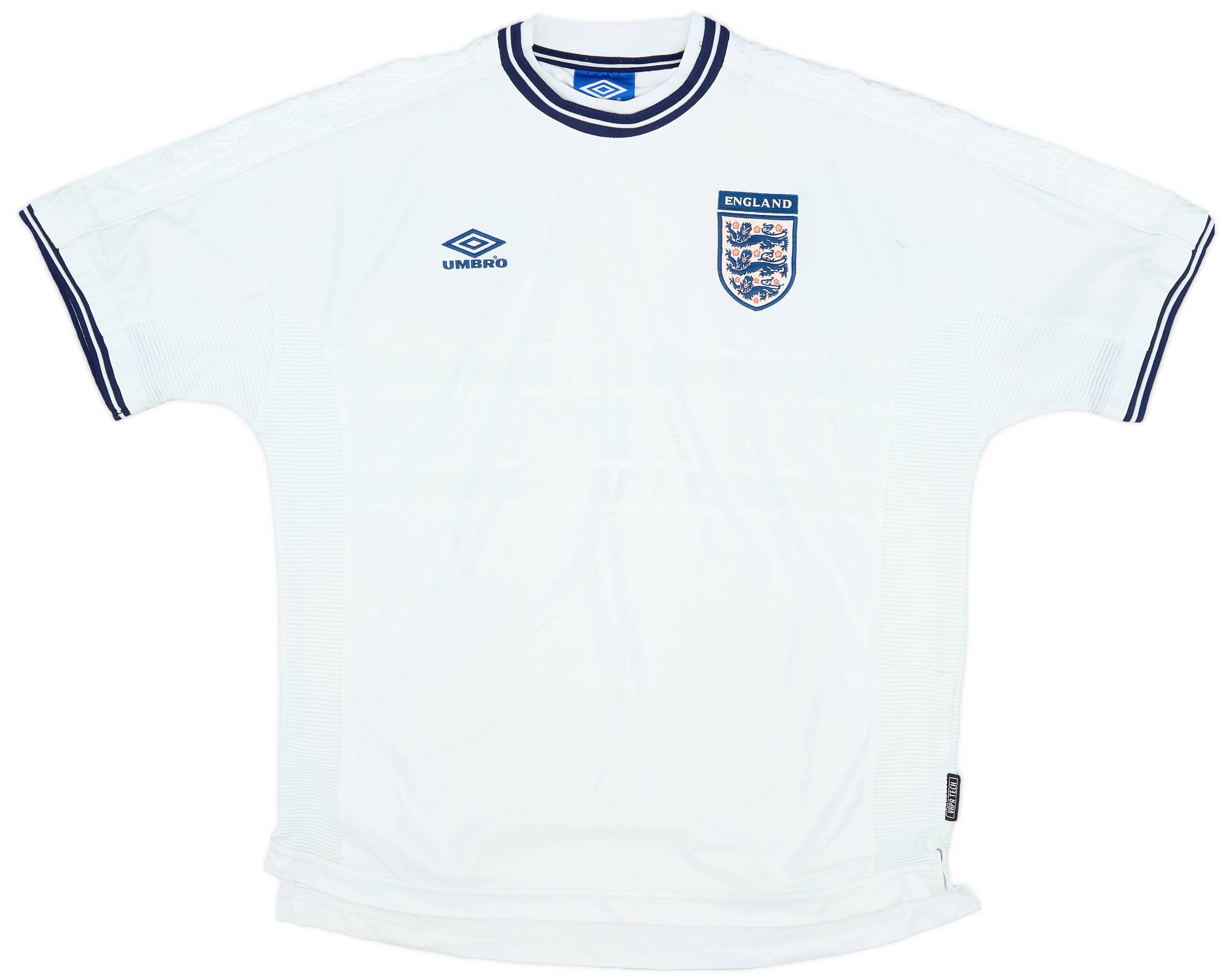 1999-01 England Home Shirt Beckham #7 - 4/10 - (XXL)