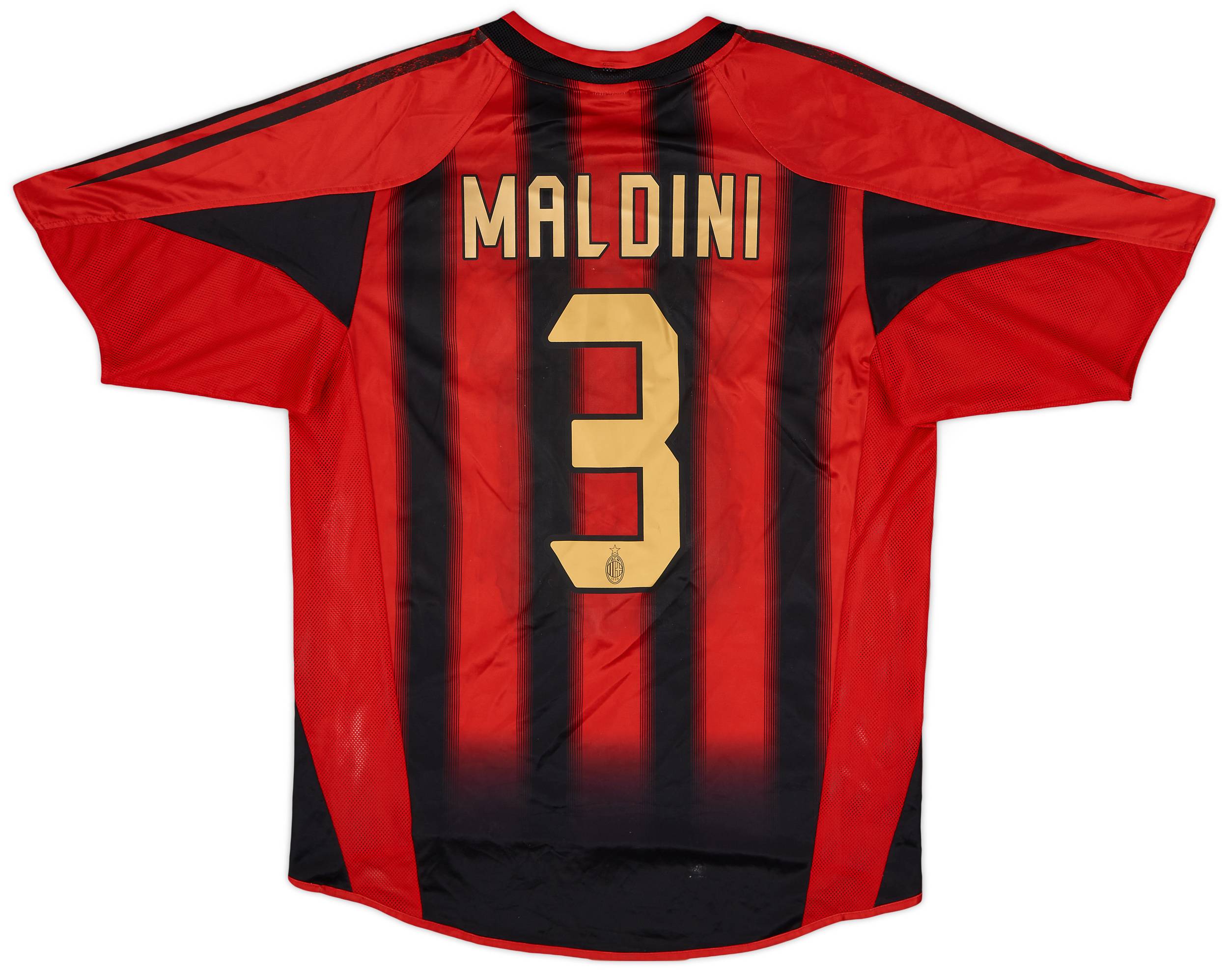 2004-05 AC Milan Home Shirt Maldini #3 - 6/10 - (M)