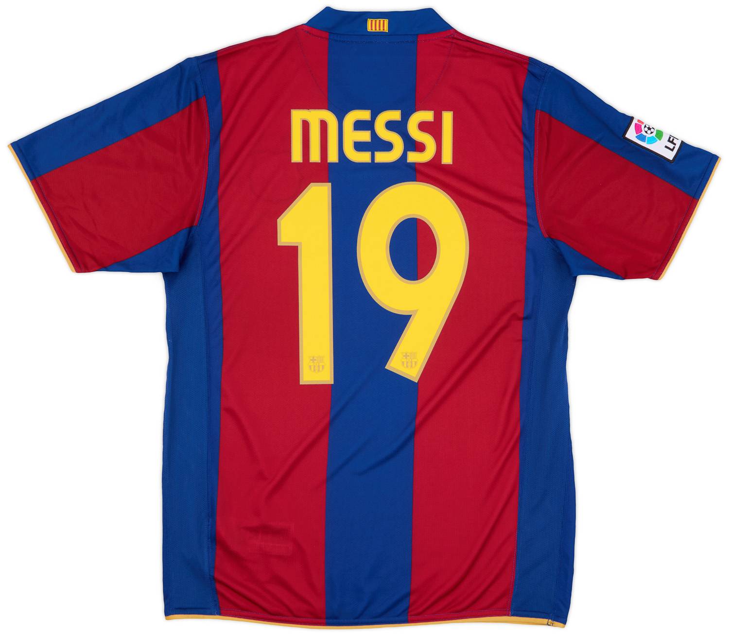 2007-08 Barcelona Home Shirt Messi #19 - 9/10 - (M)
