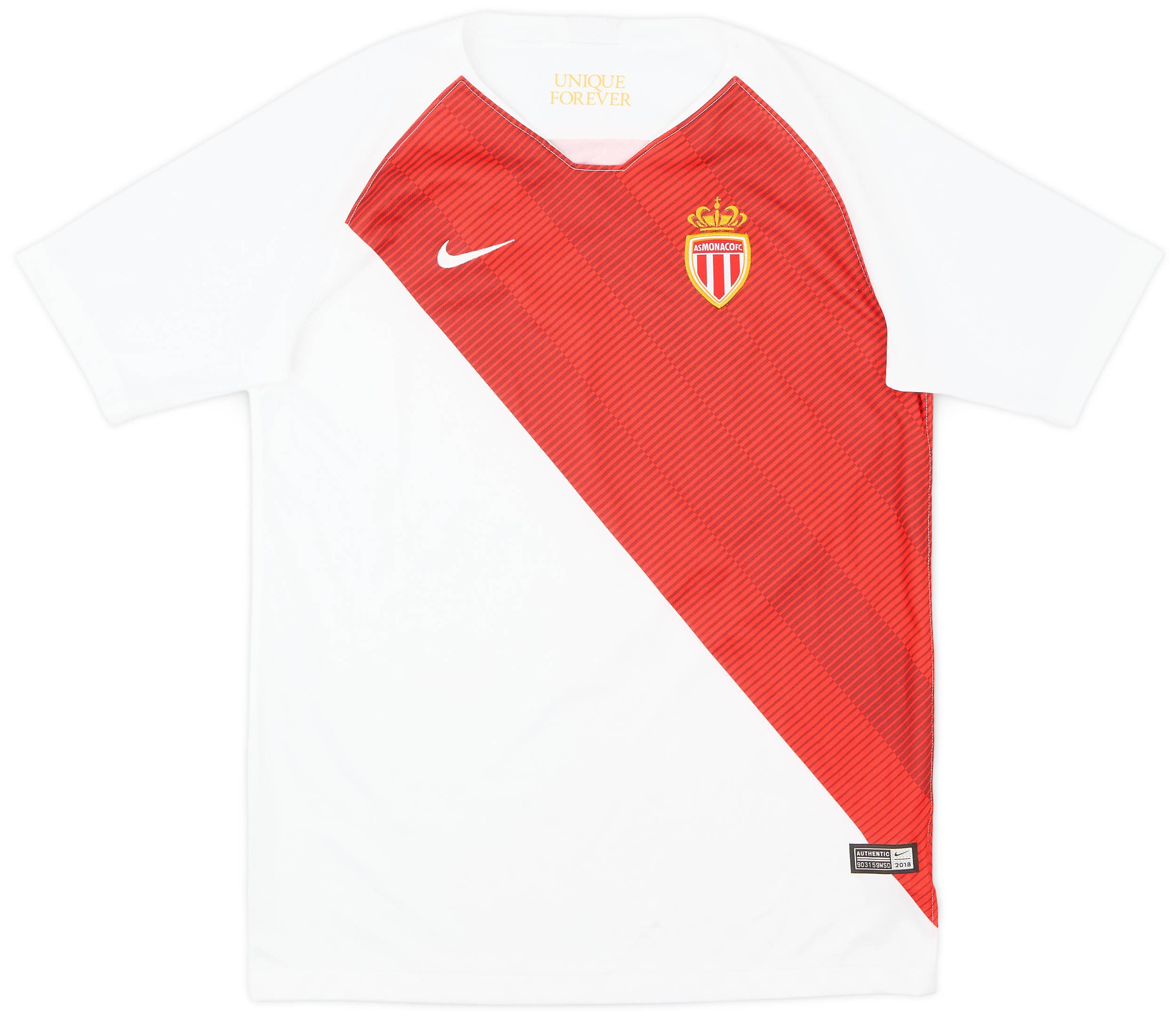 2018-19 Monaco Home Shirt - 9/10 - (XL.Boys)