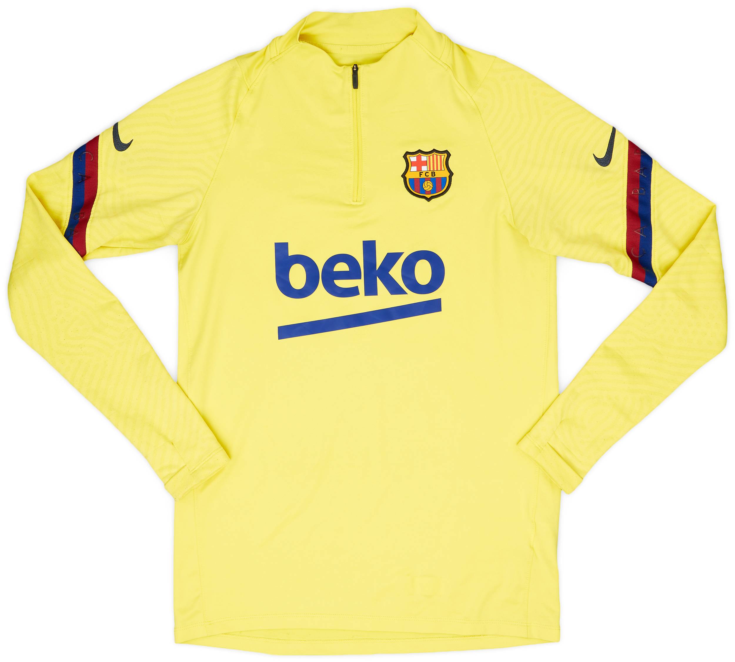 2020-21 Barcelona Nike 1/4 Zip Training Top - 8/10 - (S)