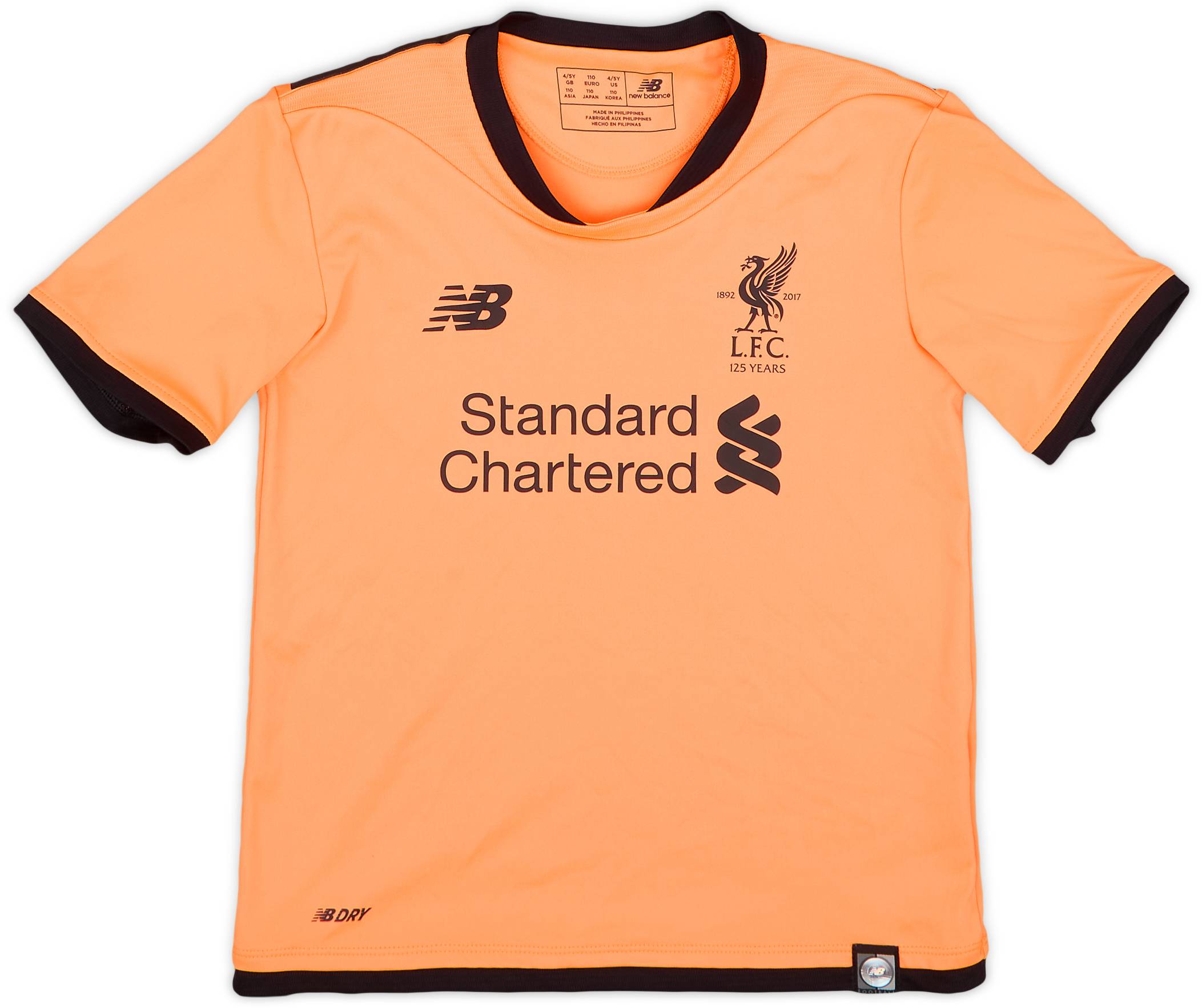 2017-18 Liverpool 125 Years Third Shirt - 8/10 - (XS.Boys)