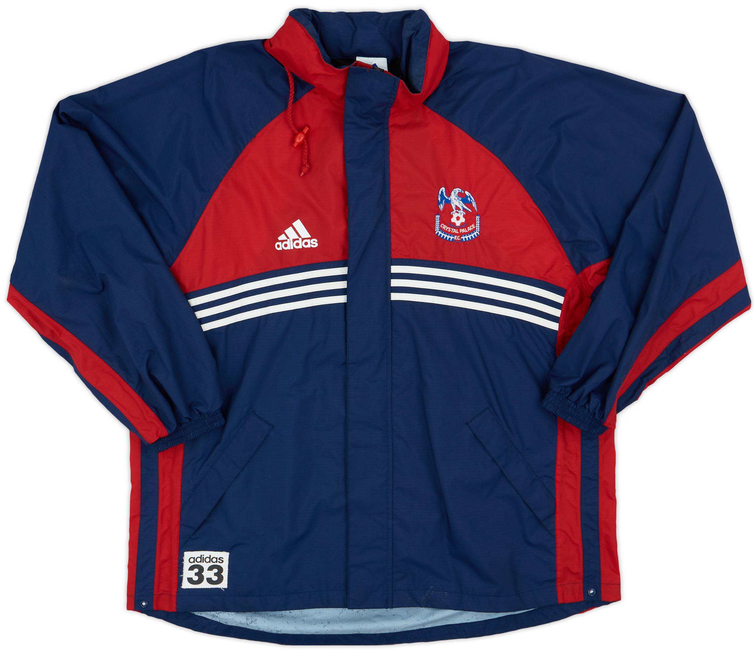 1998-99 Crystal Palace adidas Player Issue Rain Jacket #33 - 9/10 - (L/XL)