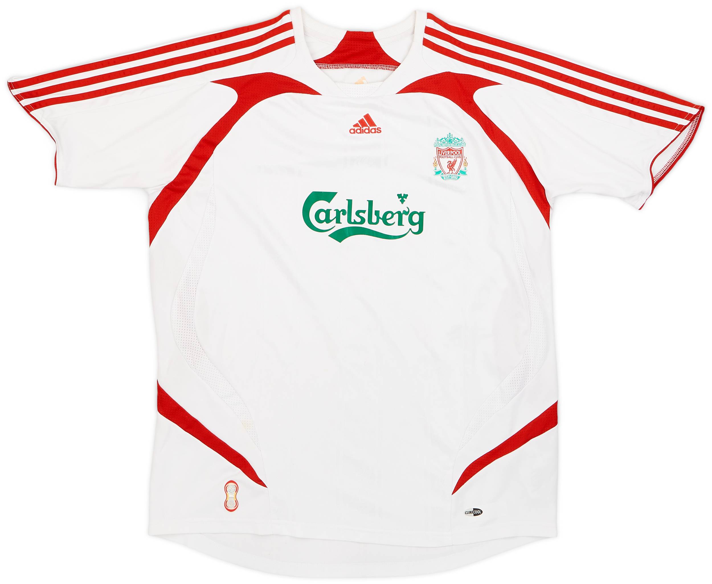 2007-08 Liverpool Away Shirt - 8/10 - (L.Boys)