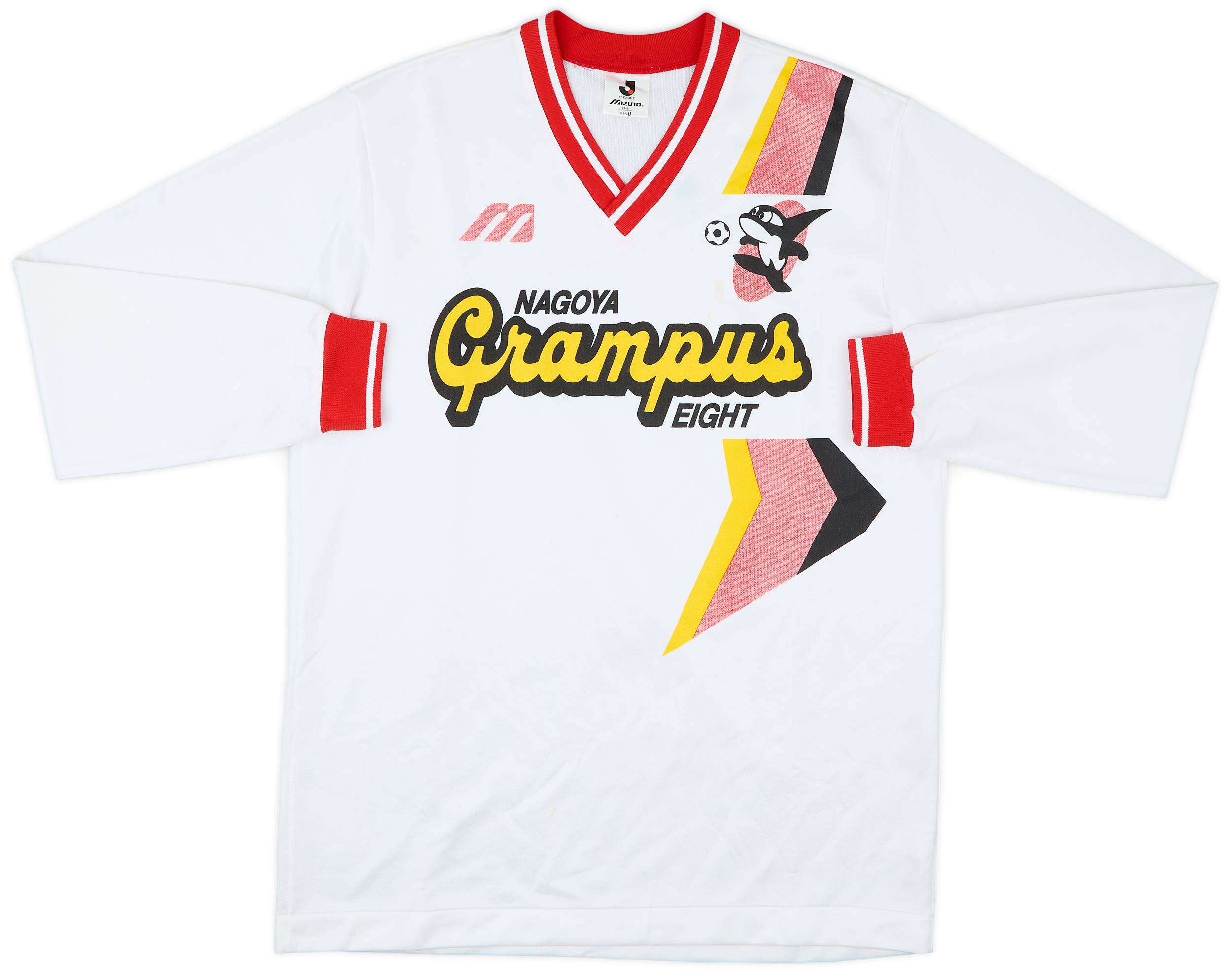 1993-94 Nagoya Grampus Eight Mizuno Training L/S Shirt - 7/10 - (L)