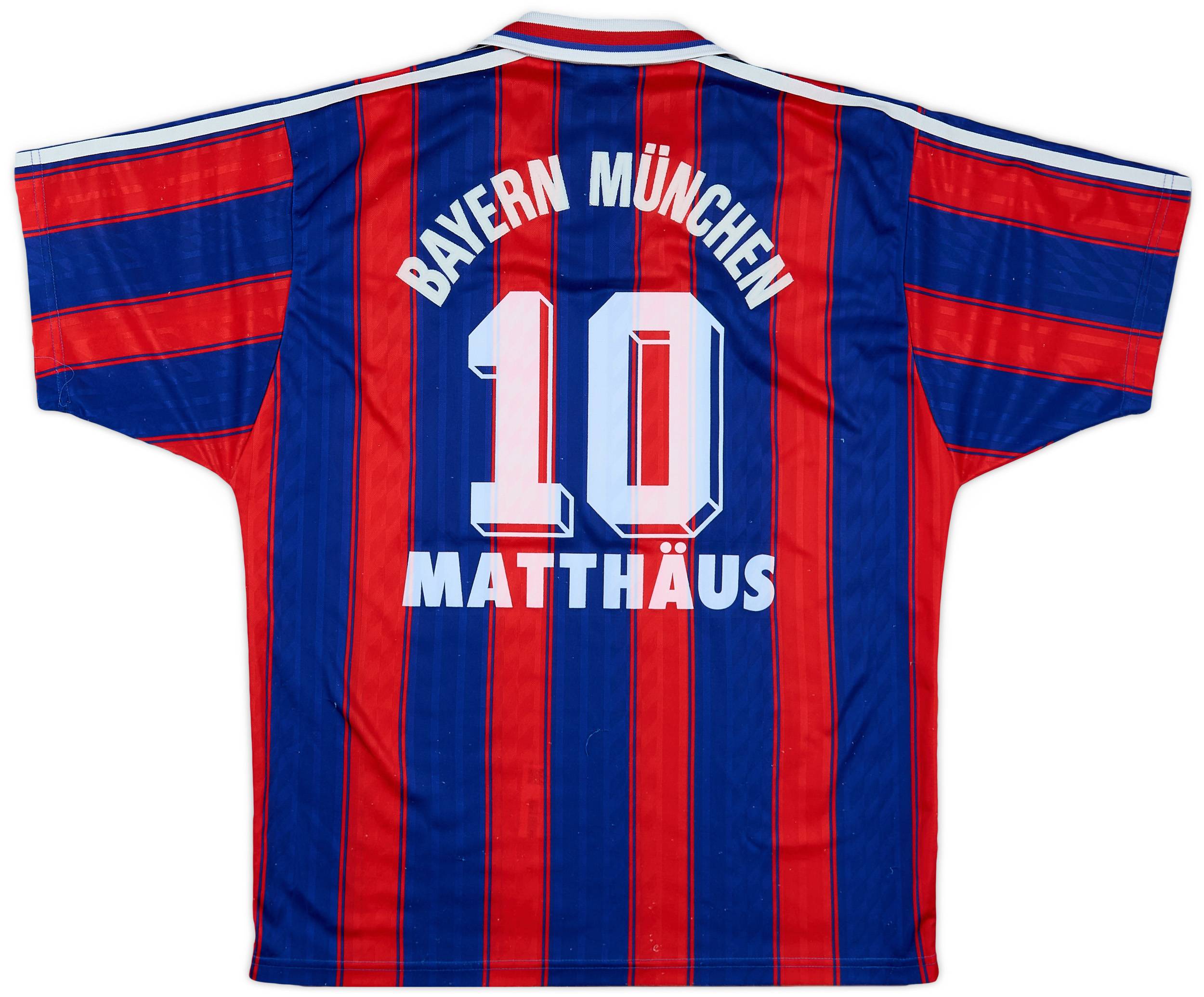 1995-97 Bayern Munich Home Shirt Matthaus #10 - 7/10 - (M)