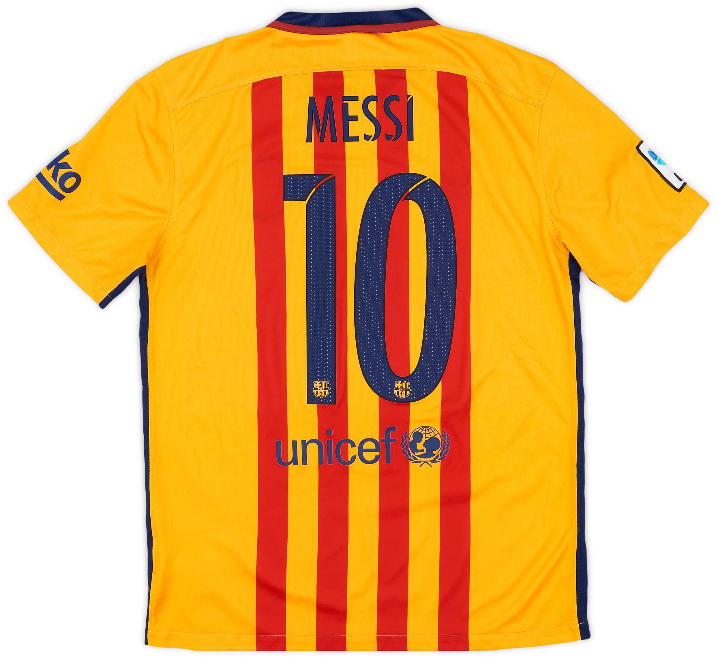 2015-16 Barcelona Away Shirt Messi #10 - 9/10 - (M)